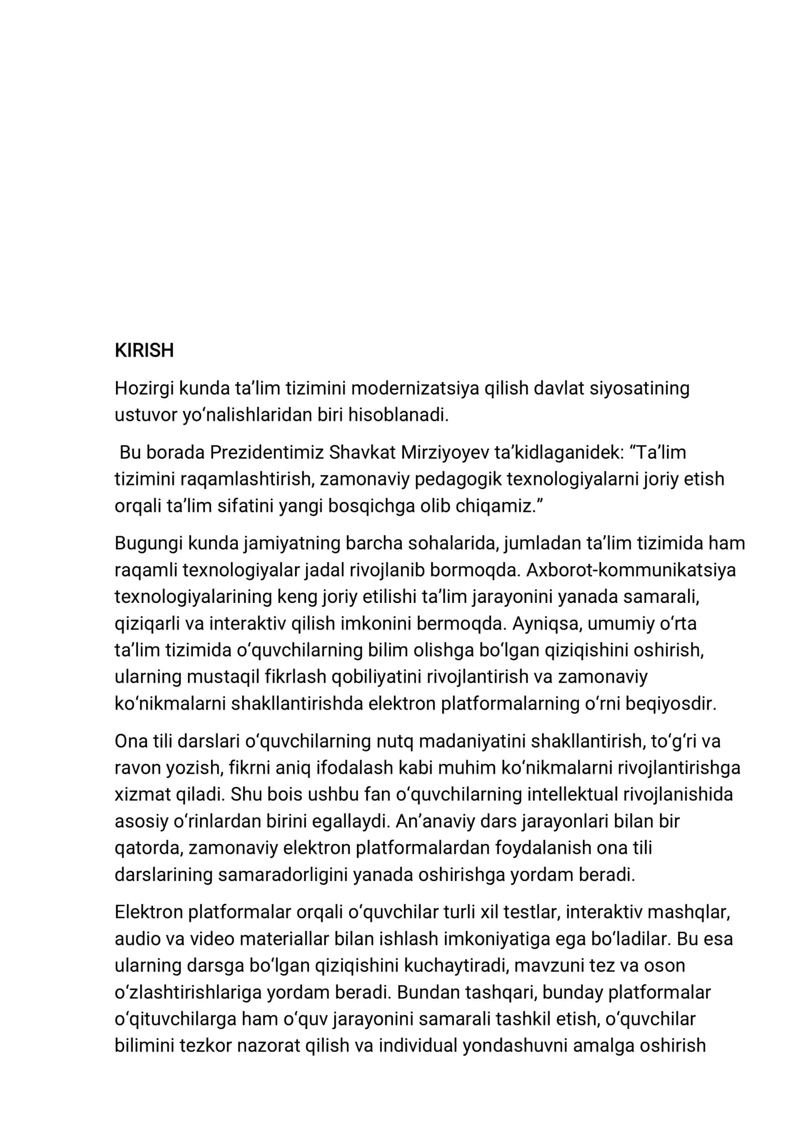 Onatili darslarida elektron platformalardan foydalanish imkoniyatlari 3