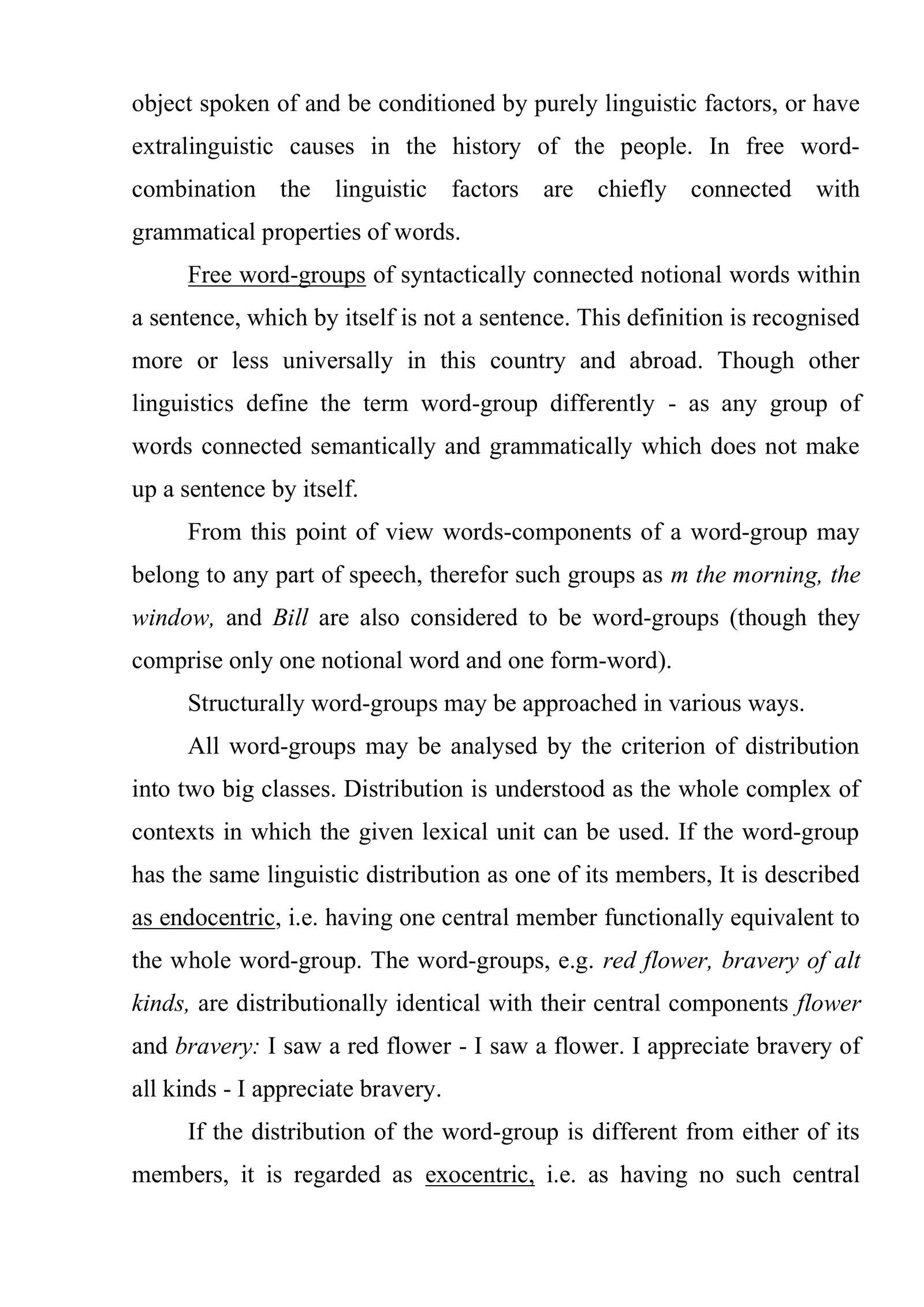 Free word-groups 3
