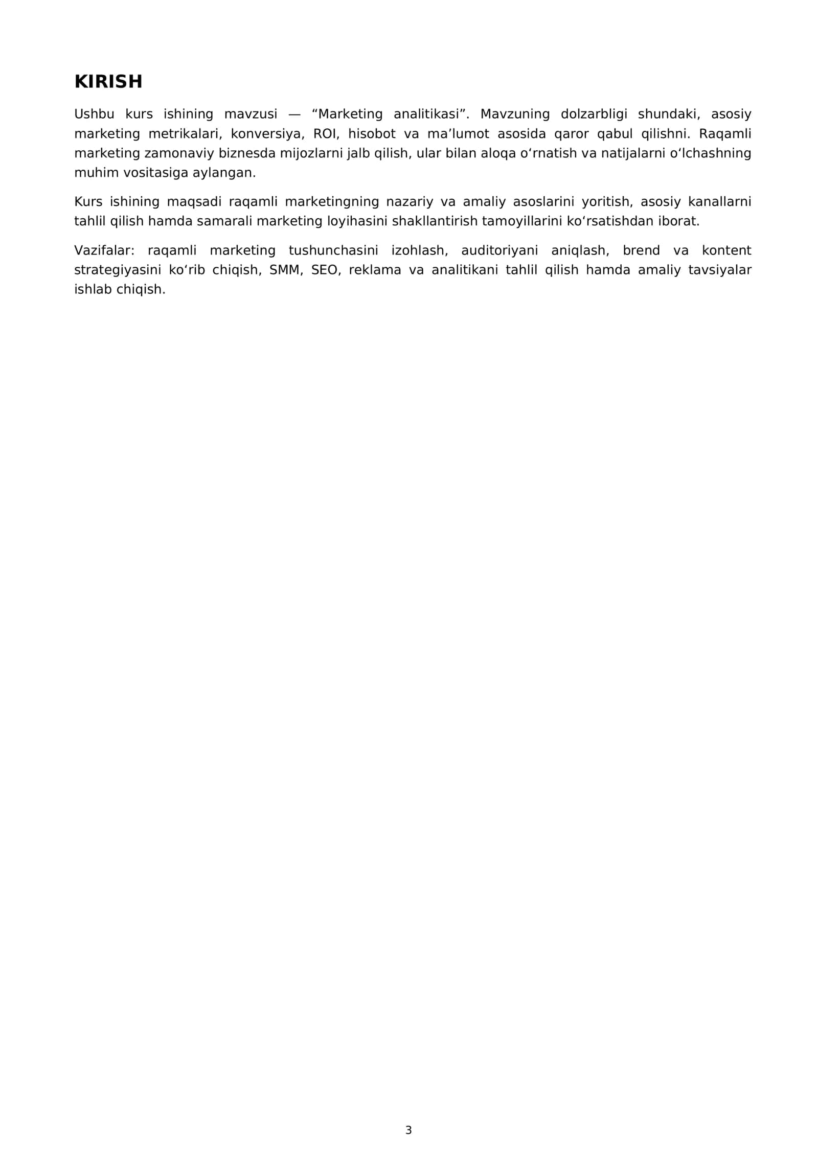 Marketing Analitikasi 3