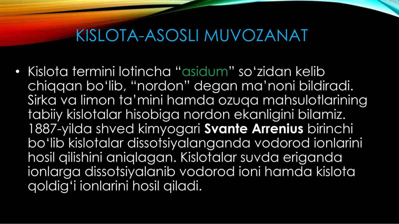 Kislota-asosli muvozanat 3