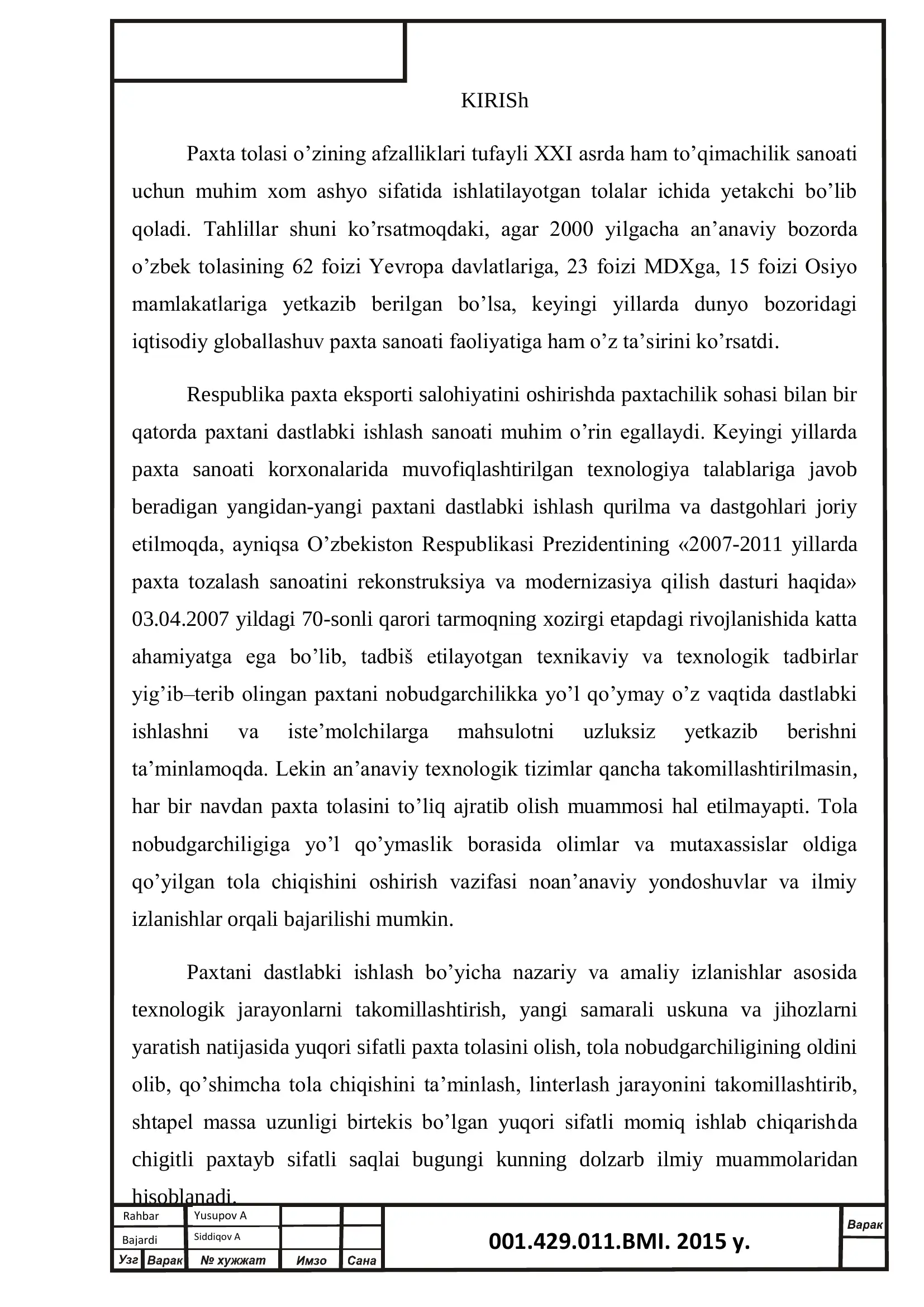 Qishloq xo'jaligi mahsulotlarini saqlash va Dastlabki ishlash texnologiyasi 3