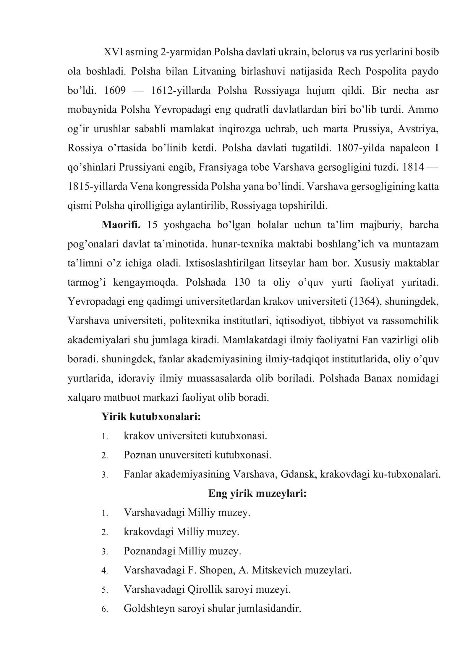 Polsha muzeylari 3