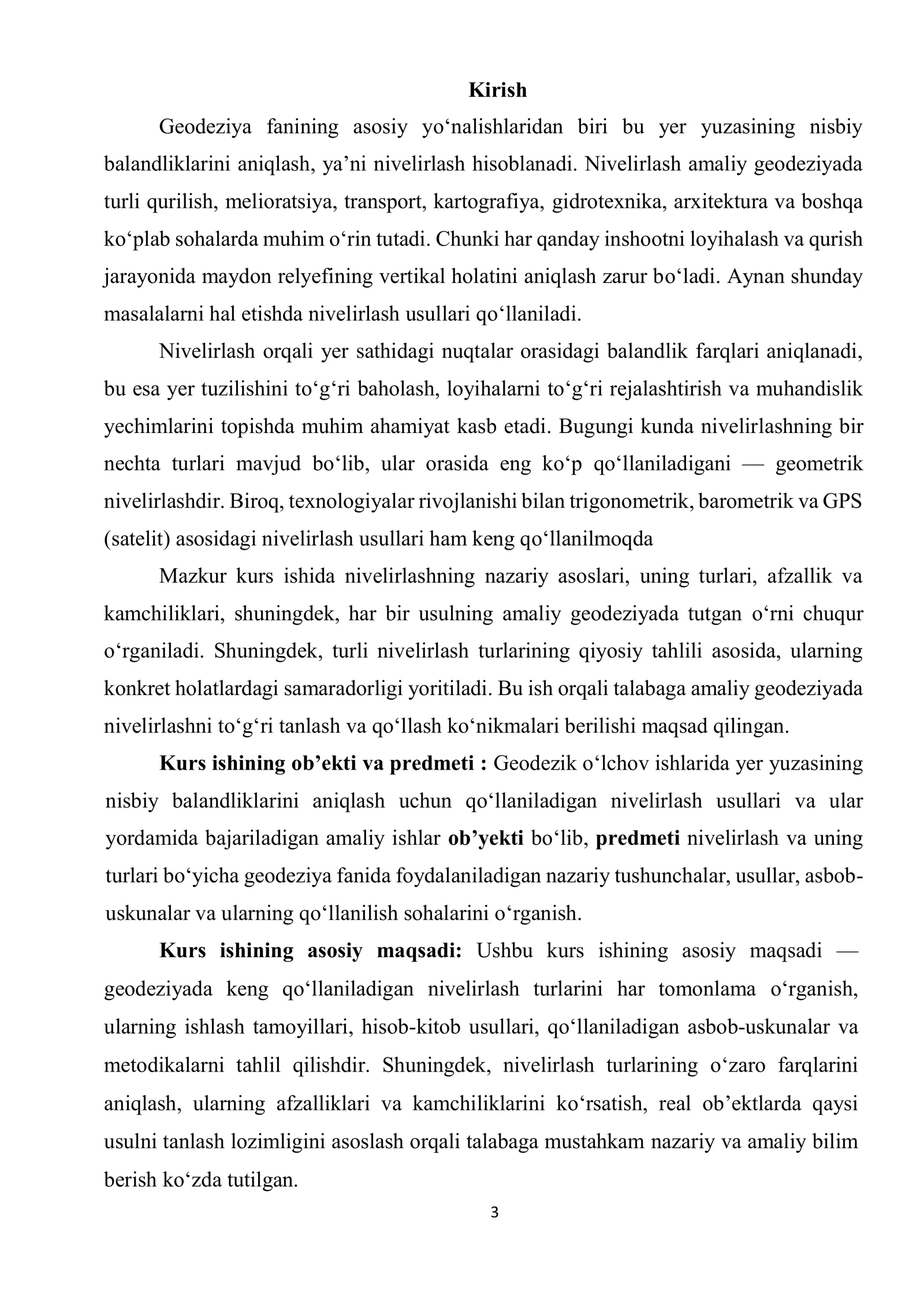 Nivelirlash va uning turlari 3