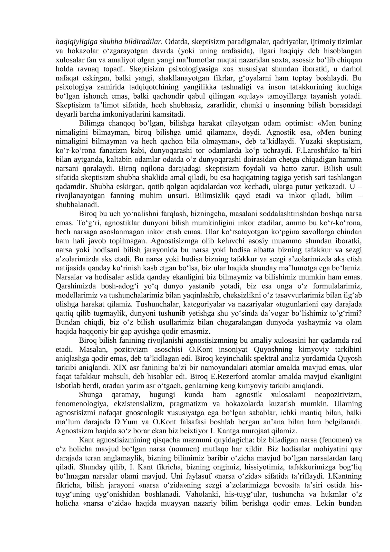 Bilish falsafasi (gnoseologiya) 3