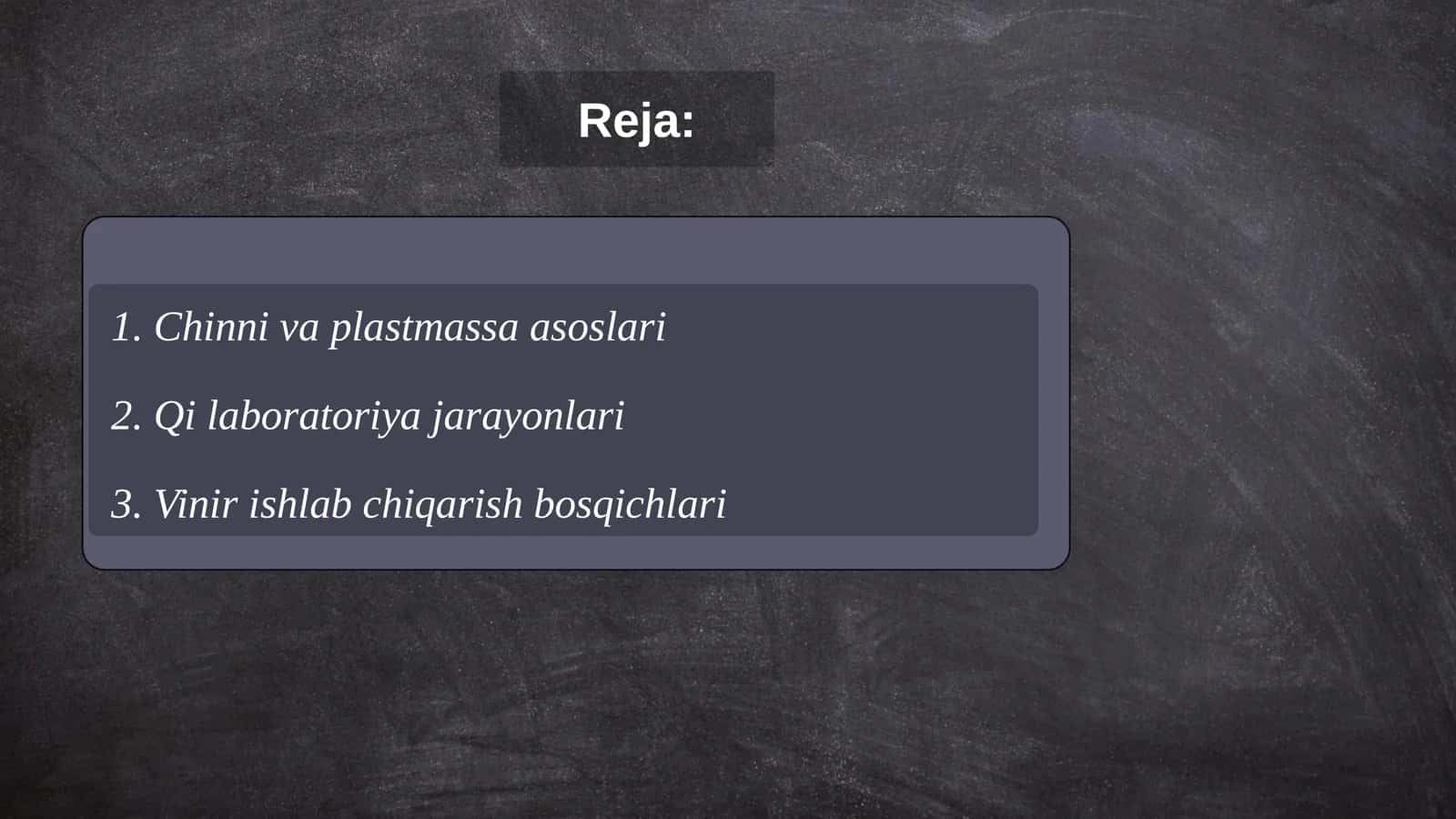 CHINNI, NUR O'TKAZMAYDIGAN BUYUMLARDAN, PLASTMASSADAN, XOM ASHYONI KOMPOZITSION KOMPOZITSIYALARNI TAYYORLASHNING KLINIK VA QI LABORATORIYALARINI. ESTETIK QISTIRMALARNI PLOMBALAR BILAN TAQQOSLASH. VINIRLARNI ISHLAB CHIQARISH, ISHLAB CHIQARISH BOSQICHLARI. ISHLATILADIGAN XOMASHYOLAR. 3