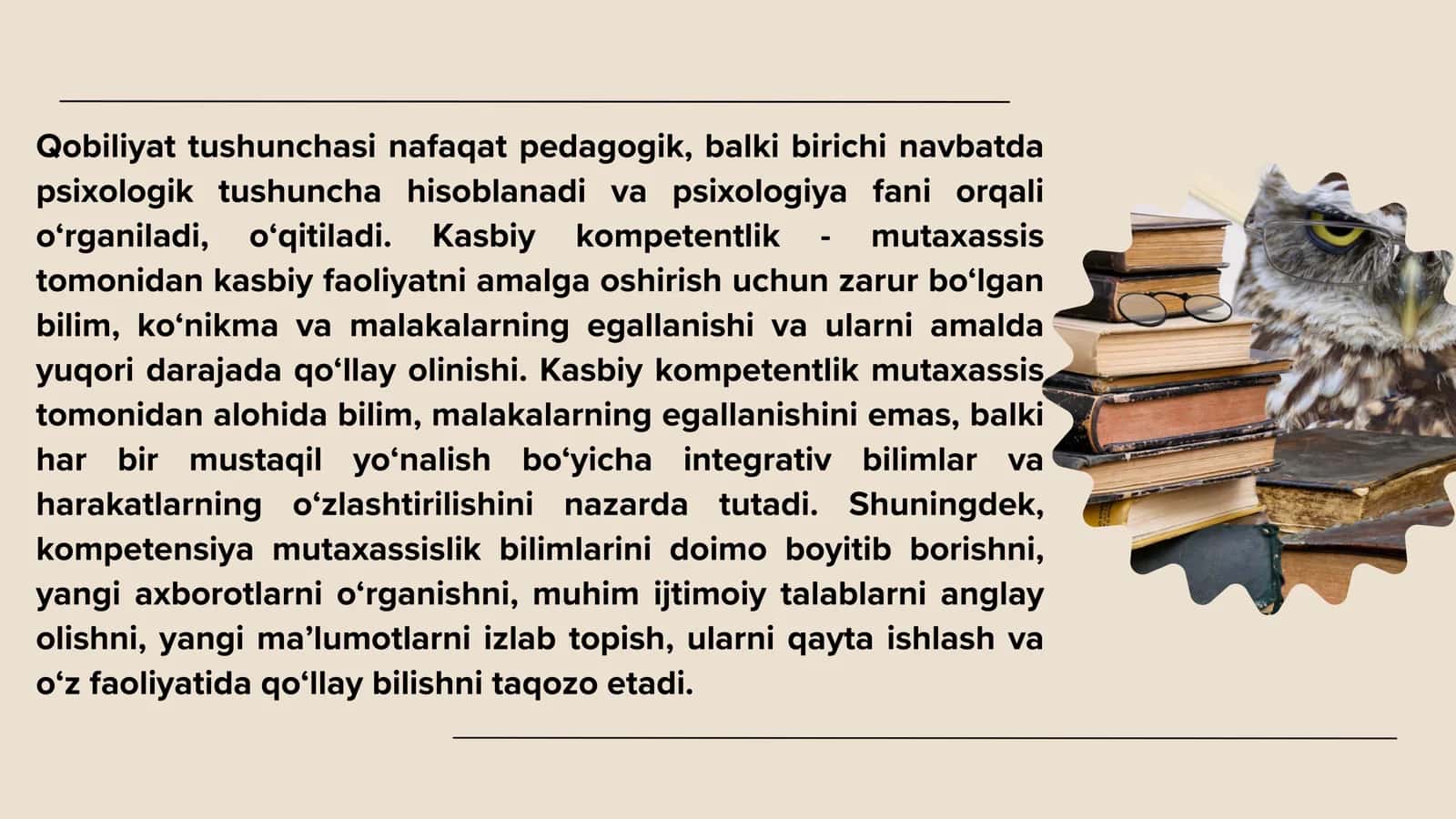 O’QITUVCHINING KASBIY KOMPETENTSIYANING MAZMUNI VA TUZILISHI 3