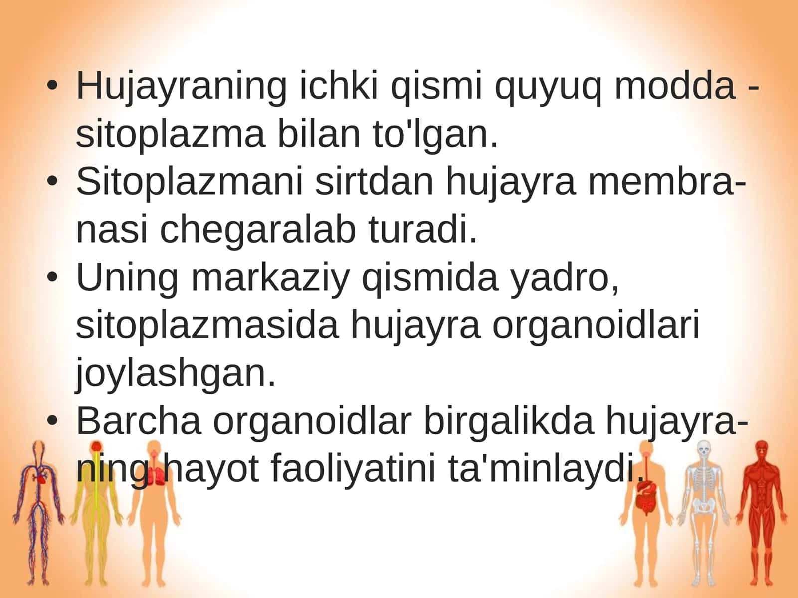 Biologiya: “Odam Organizmining Hujayraviy Tuzilishi” Taqdimot 3