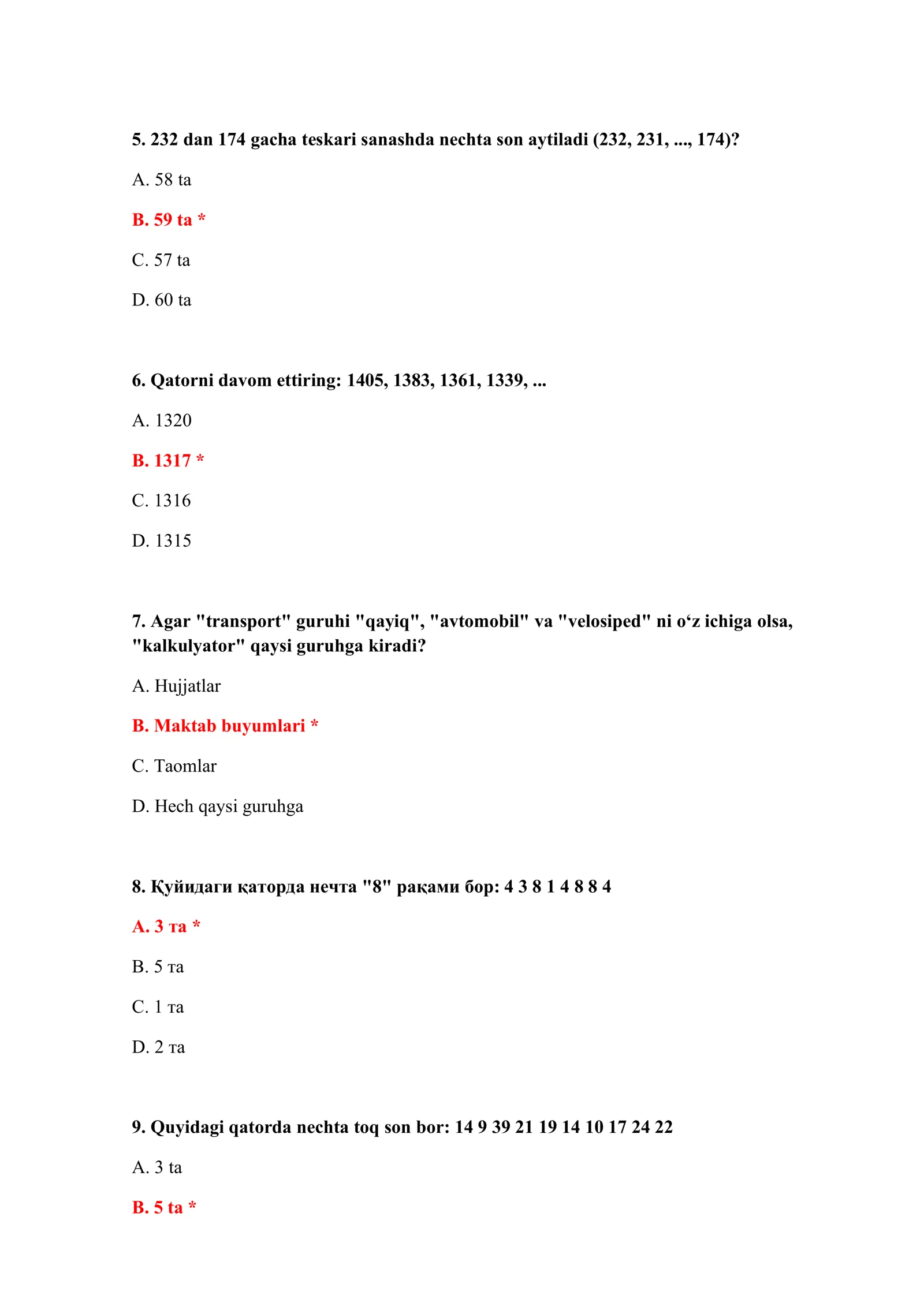 BOJXONA ISHGA KIRISH SAVOLLARI WORD TEST SAVOLLARI VA JAVOBLARI BILAN 3