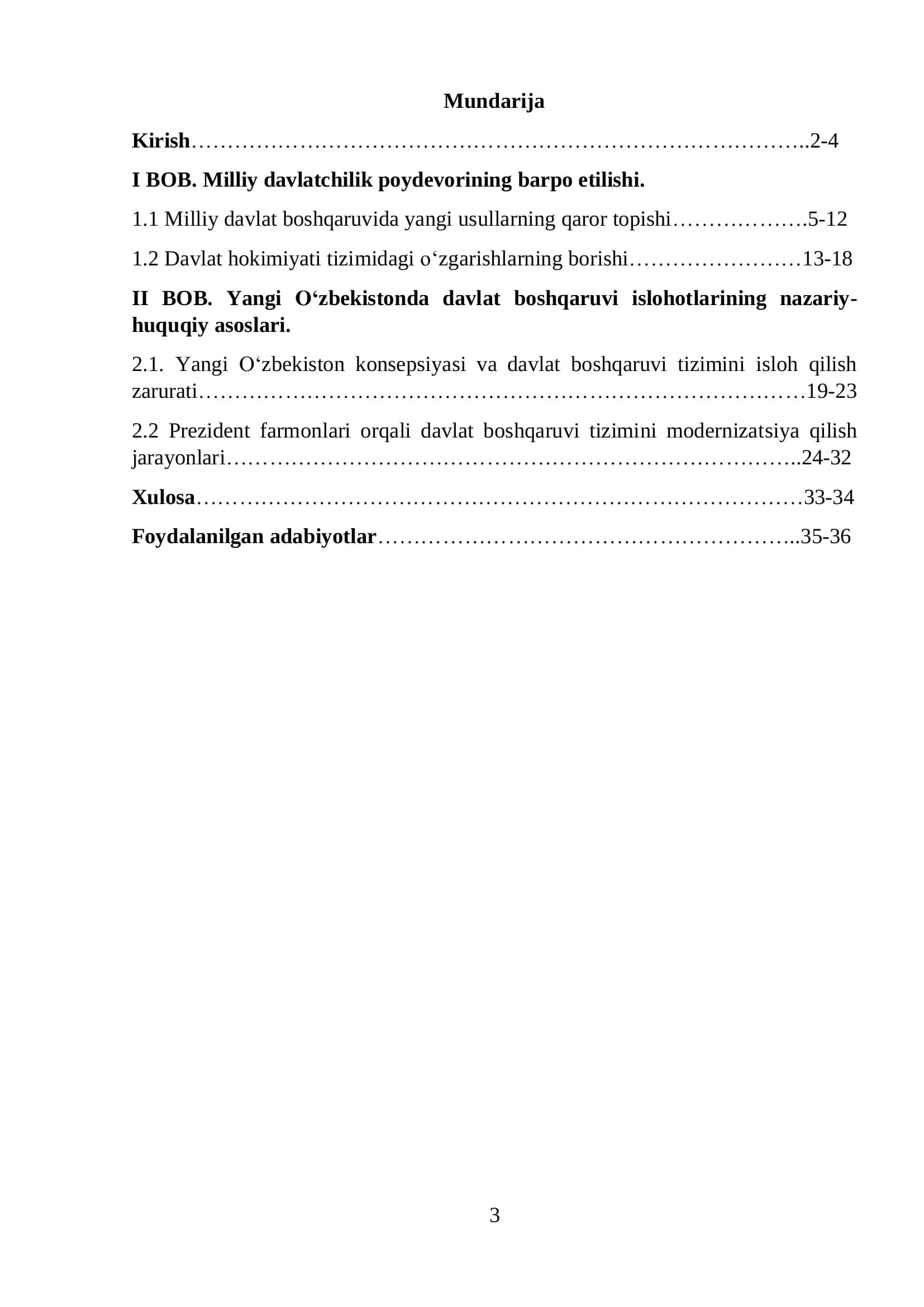 Yangi O‘zbekistonda davlat boshqaruvi islohotlari va Prezident farmonlarining ahamiyati 3