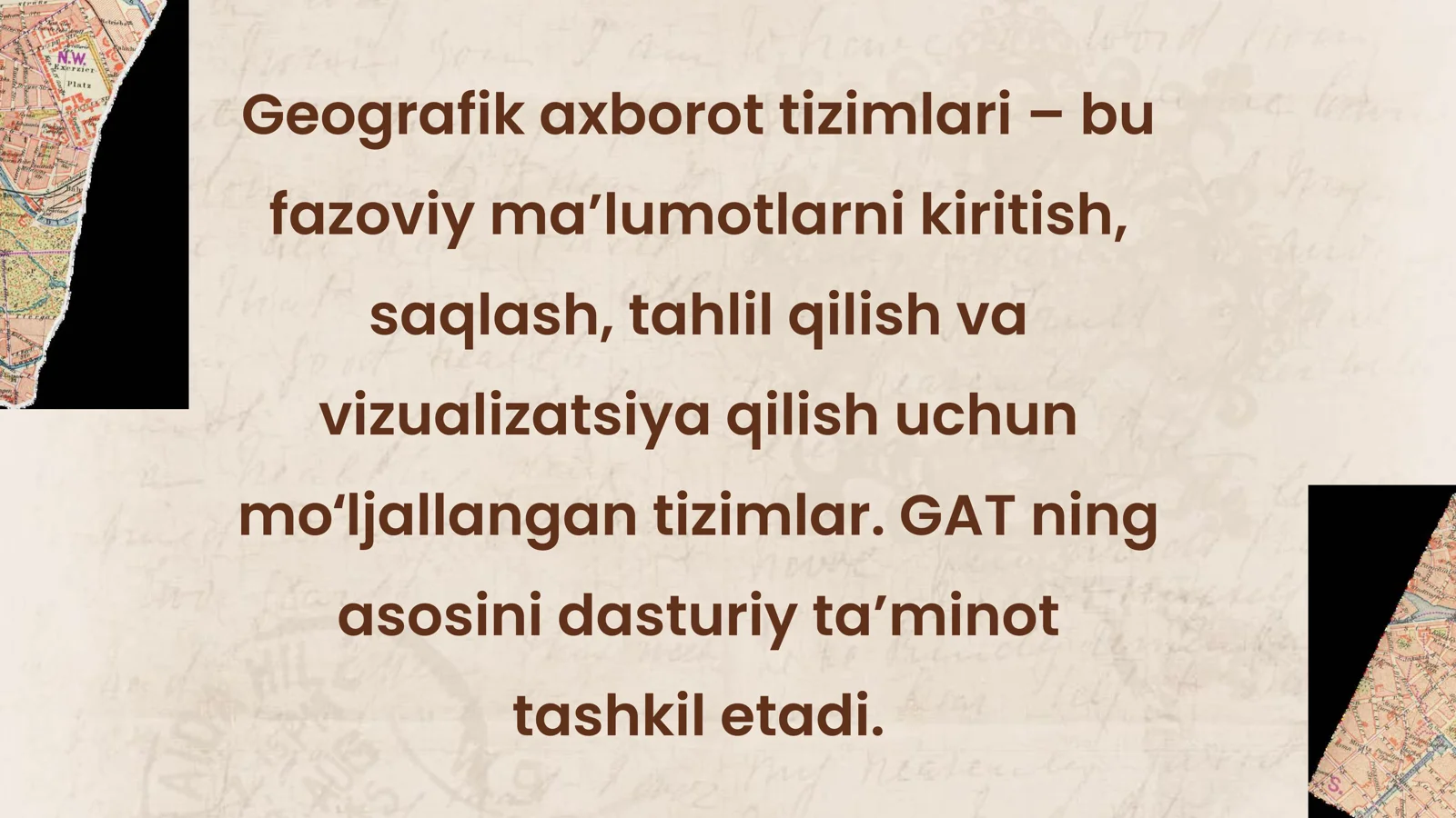 Geografik axborot tizimlari 3