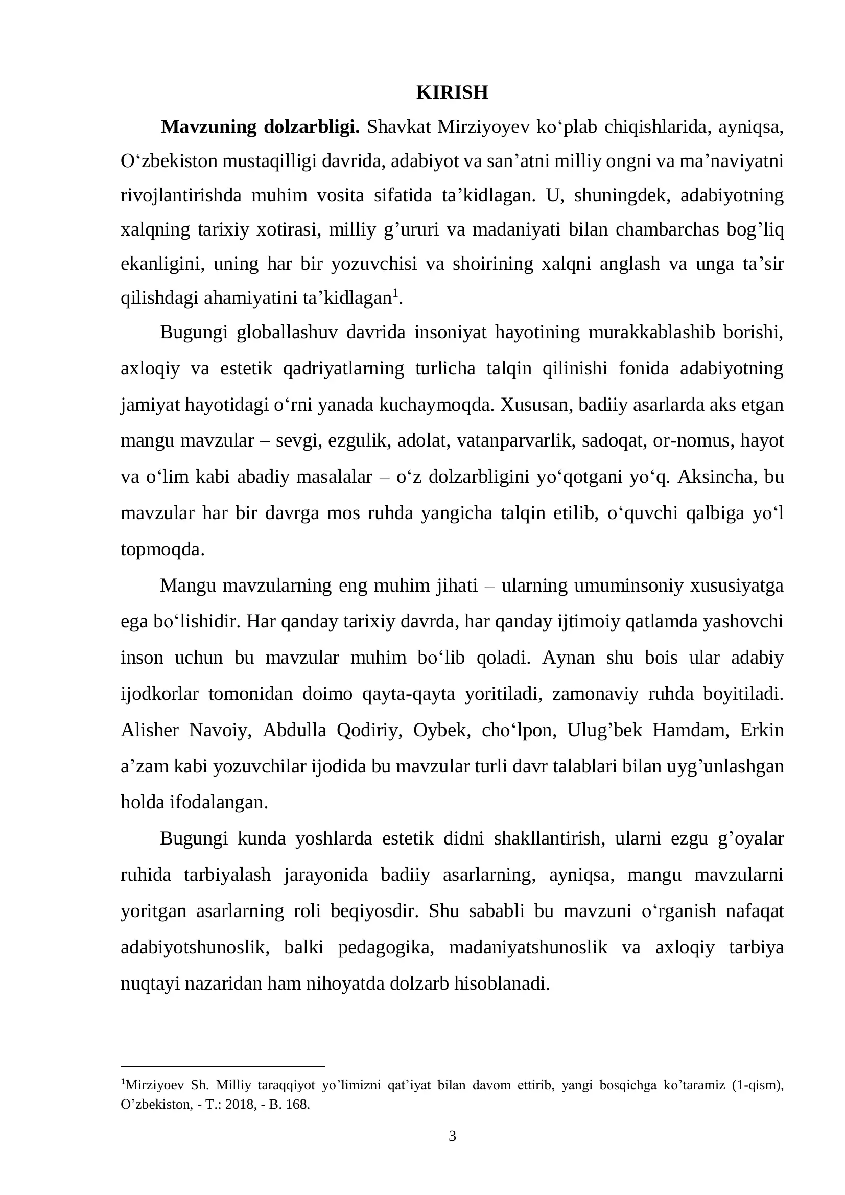 Mavzu: BADIIY ASARDA MANGU 3