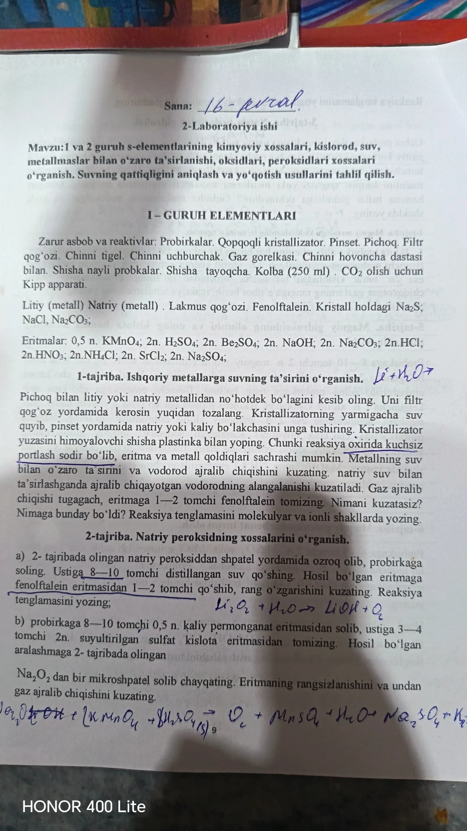 Kimyodan Laboratoriya savollari javoblari bilan birga 3