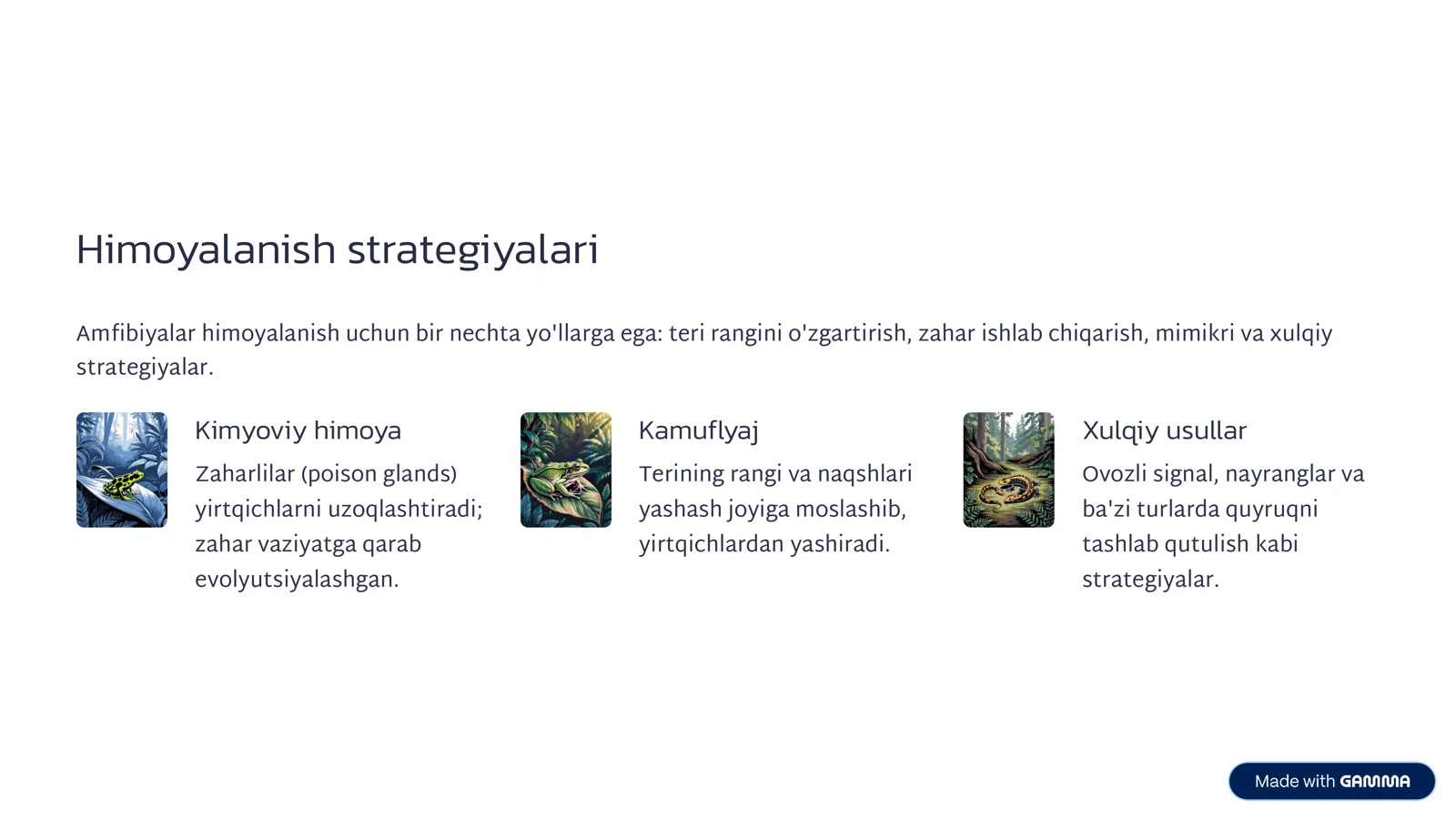 Amfibiyalarning Ekologiyasi 3