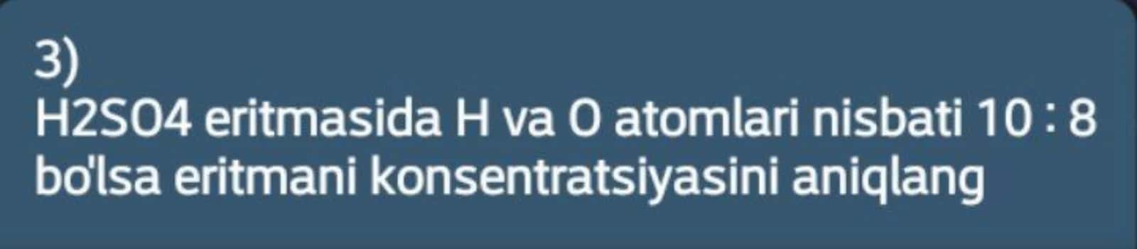 Eritmaga doir masalalar 3