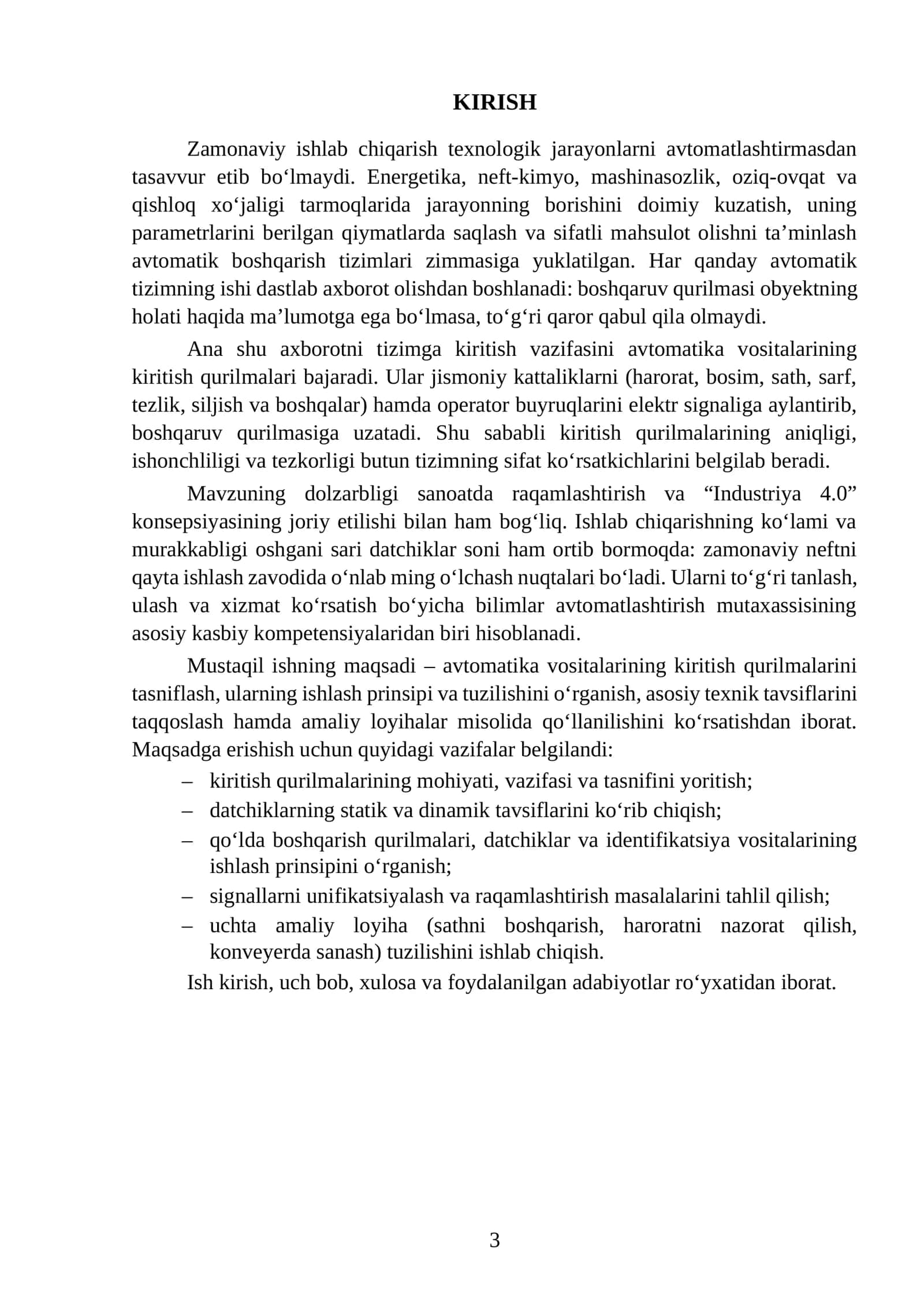 AVTOMATIKA VOSITALARINING KIRITISH QURILMALARI 3