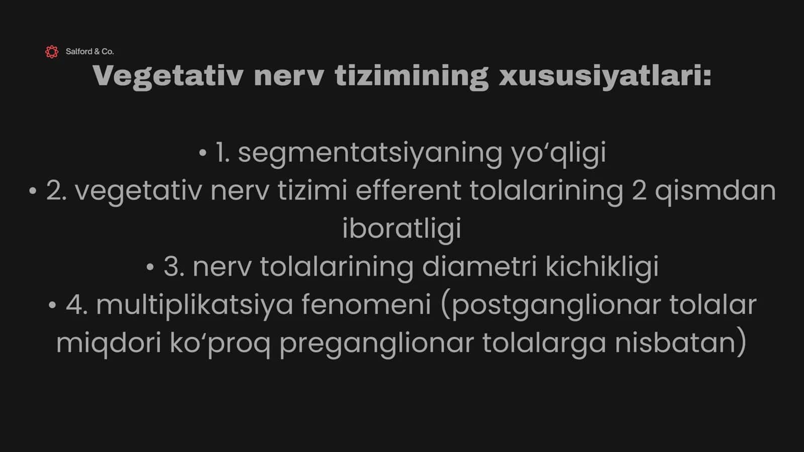 Vegetativ nerv tizimi fiziologiyasi 3