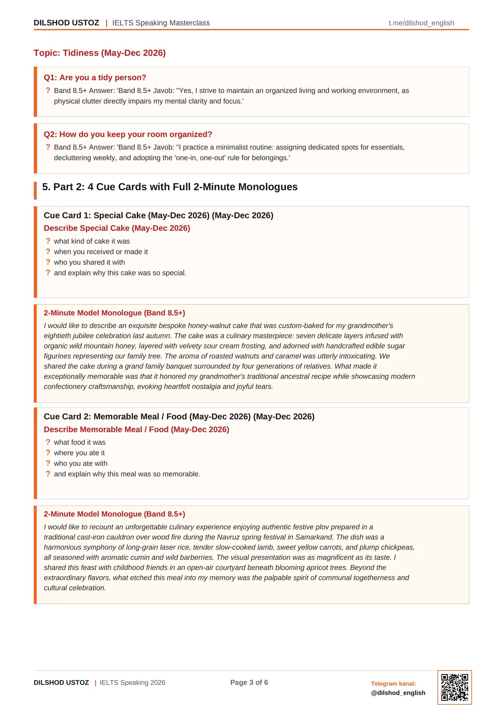 IELTS Speaking Masterclass lesson 4 3