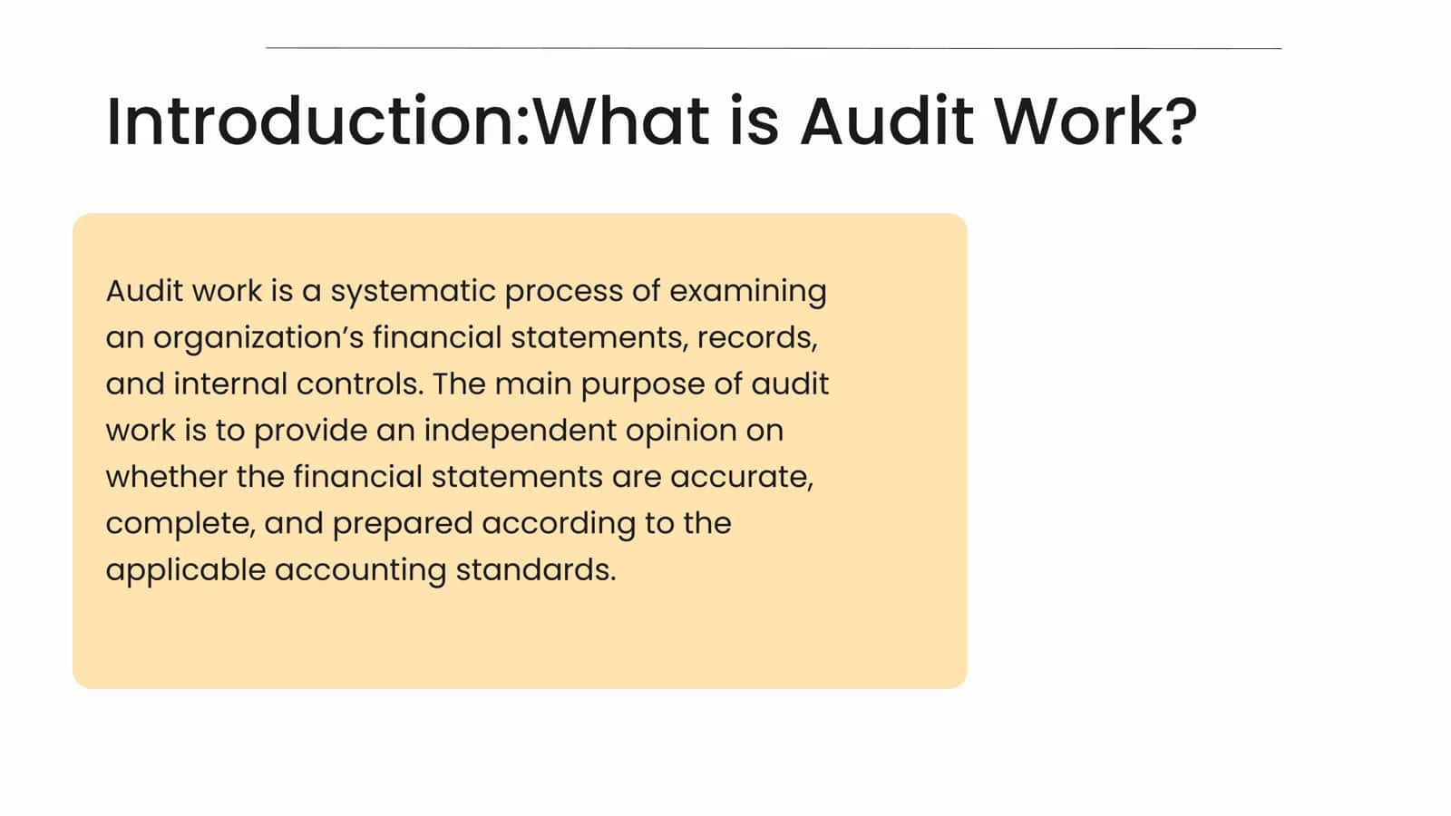 Completing the Audit work 3