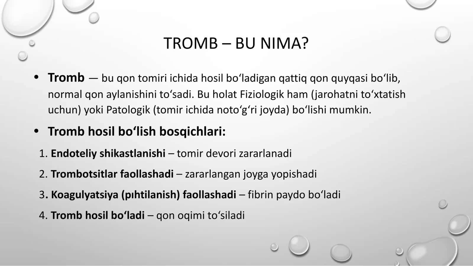 FLEBOTROMBOZ VA TROMBOFLEBIT 3