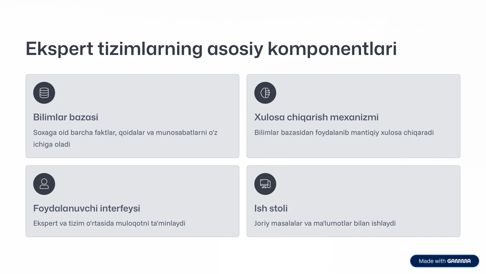Ekspert tizimlar: kelajak sari qadam 3