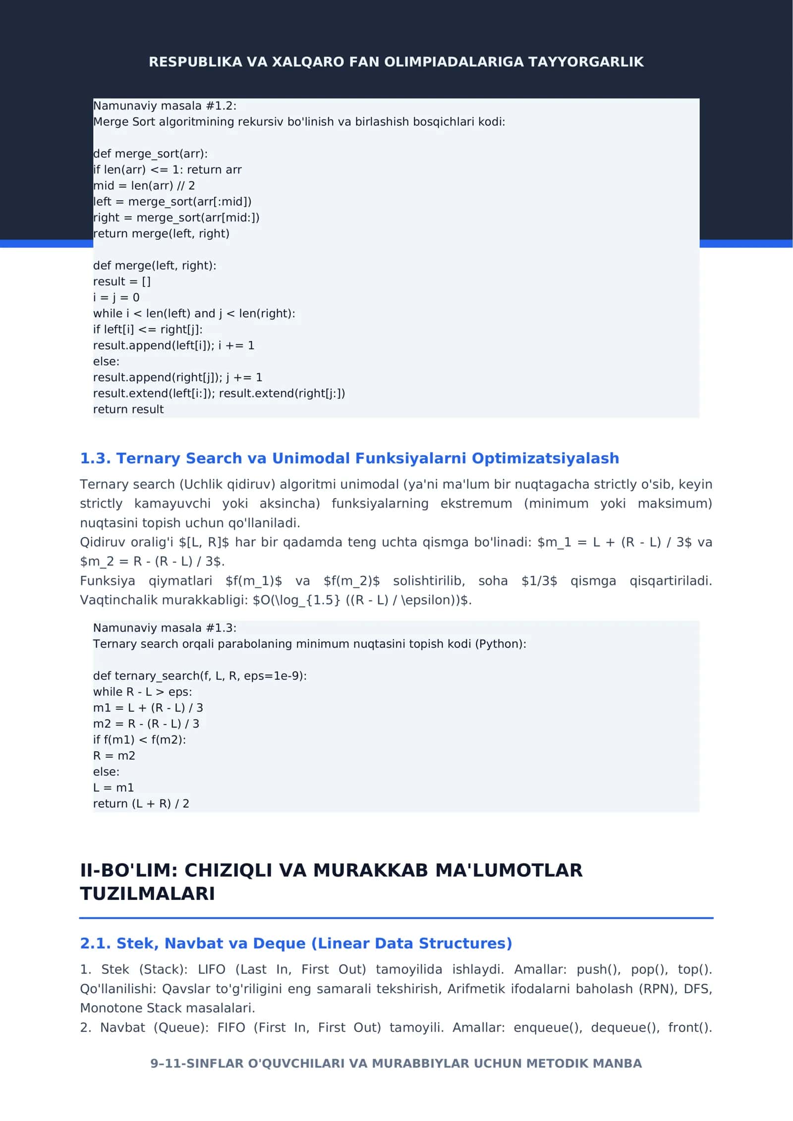 INFORMATIKA VA ALGORITMLASH 3