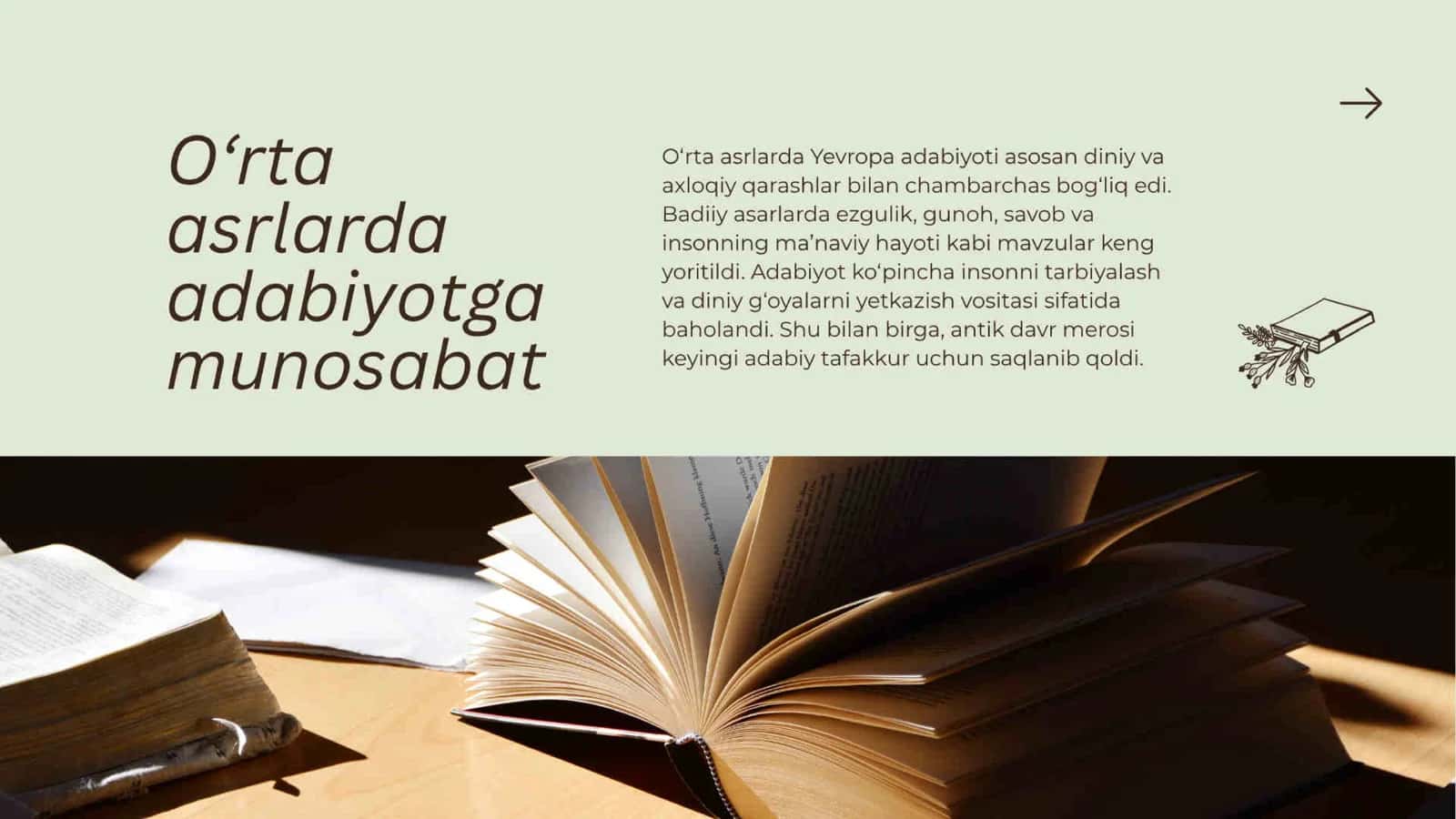 Adabiyot. " Gʻarb mumtoz adabiyotida adabiy-tanqidiy fikrlar taraqqiyoti 3