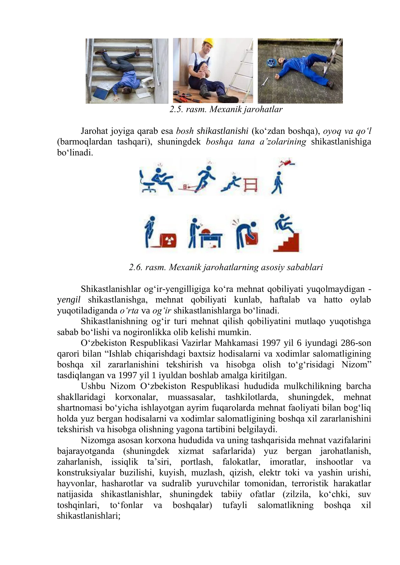 Ishlab chiqarishda sodir bo’ladigan baxtsiz xodisalar va kasb kasalliklari 3