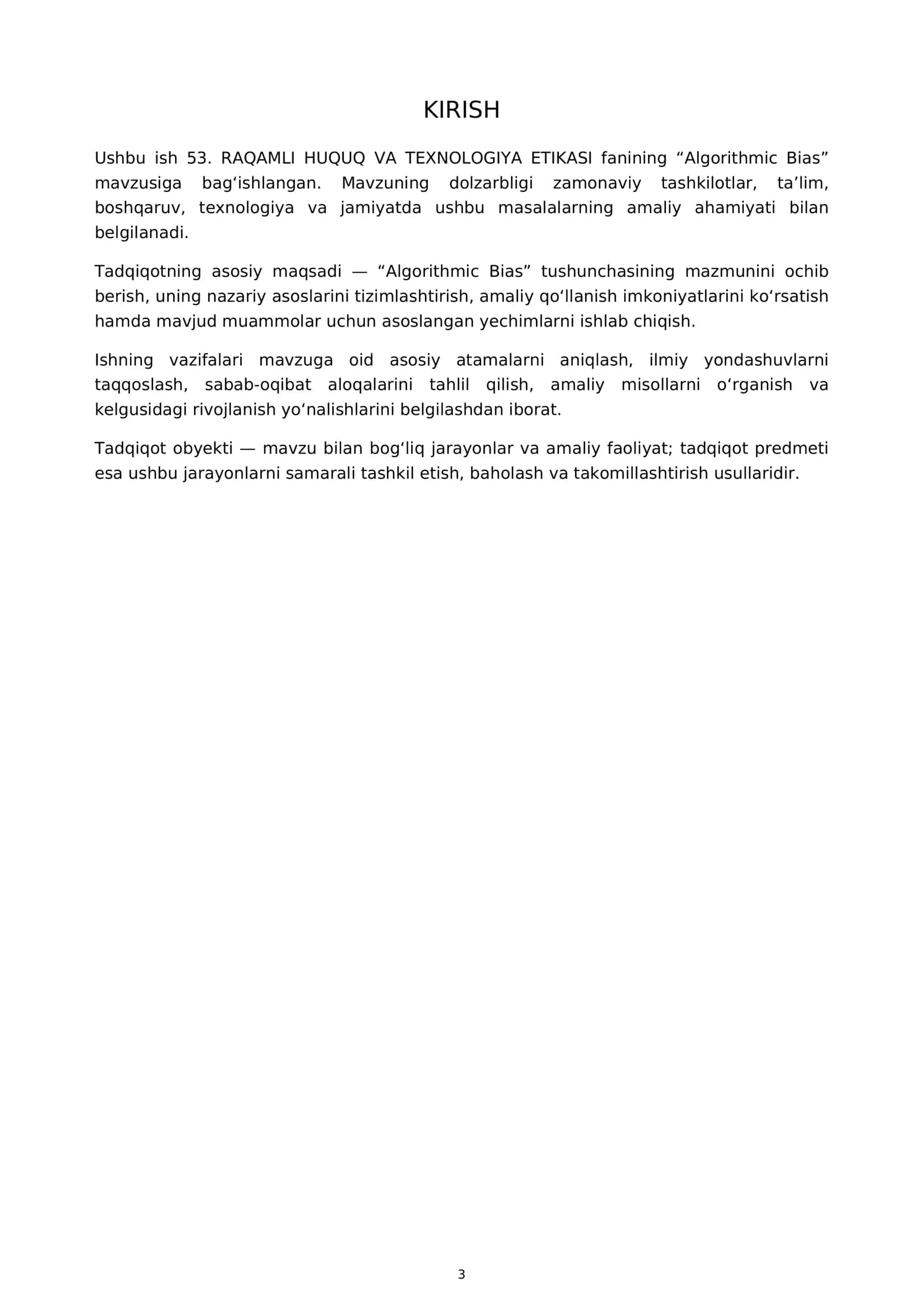 53. RAQAMLI HUQUQ VA TEXNOLOGIYA ETIKASI - Algorithmic Bias 3