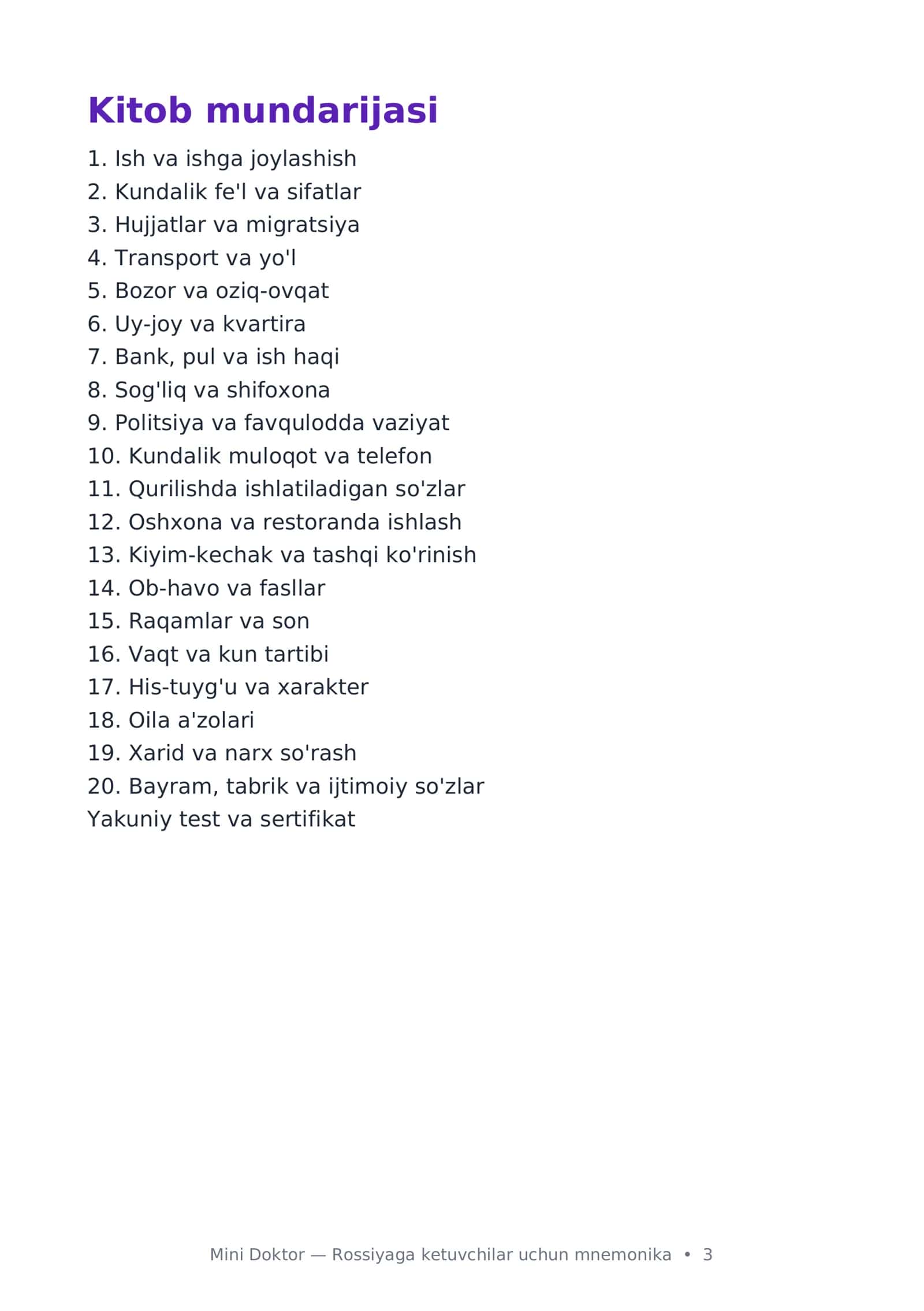 Rossiyaga ketadiganlar uchun kitobcha 3