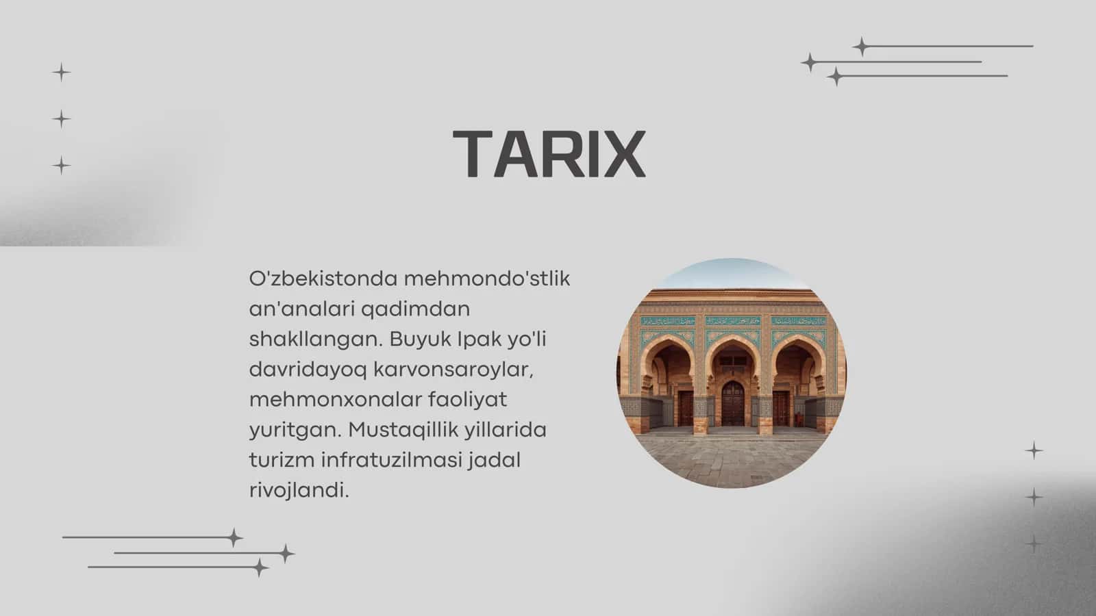 O'ZBEKISTONDA MEHMONDO'STLIK INDUSTRIYASINING RIVOJLANISH XUSUSIYATLARI 3
