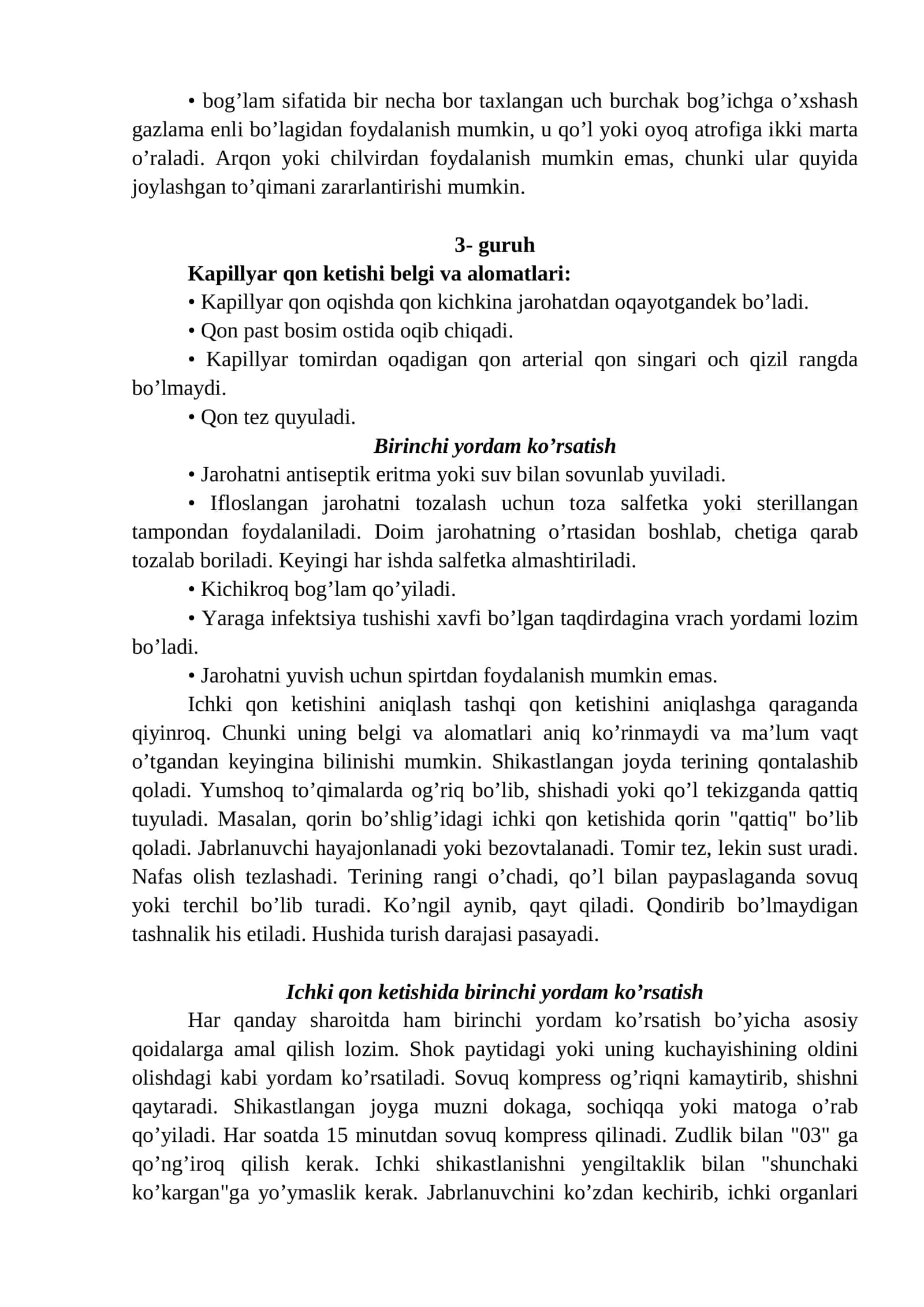 8 QON KETISH TURLARI HAQIDA MA’LUMOT 3