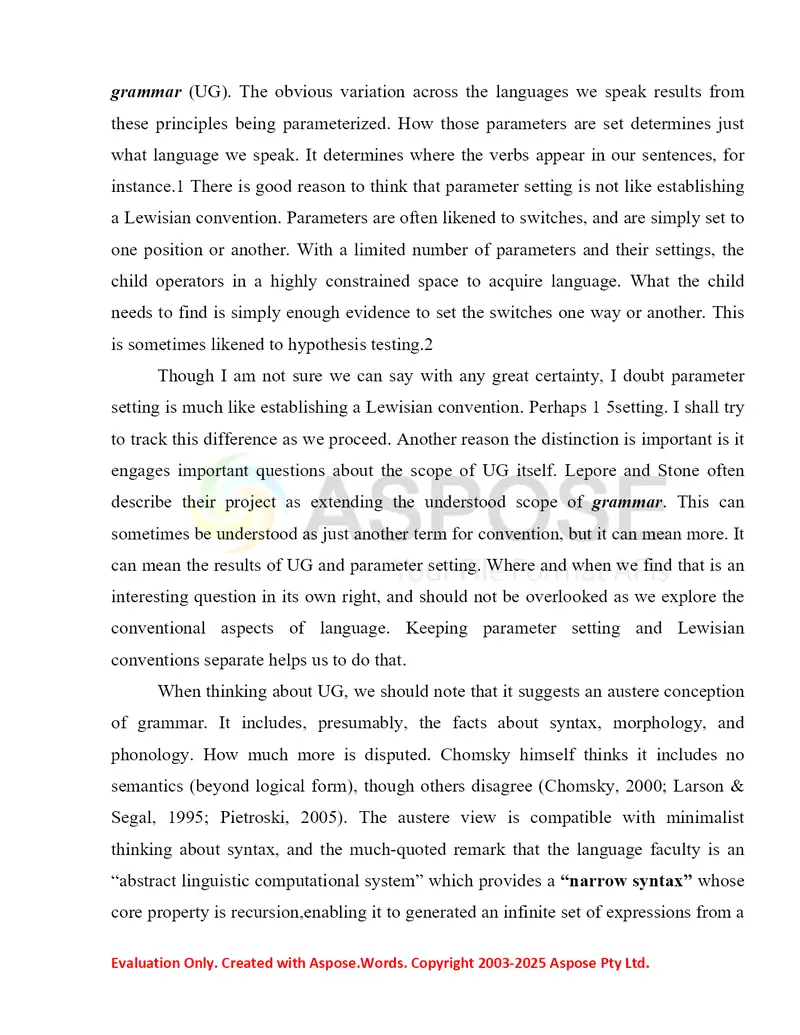 Language Structure and Conventions 3