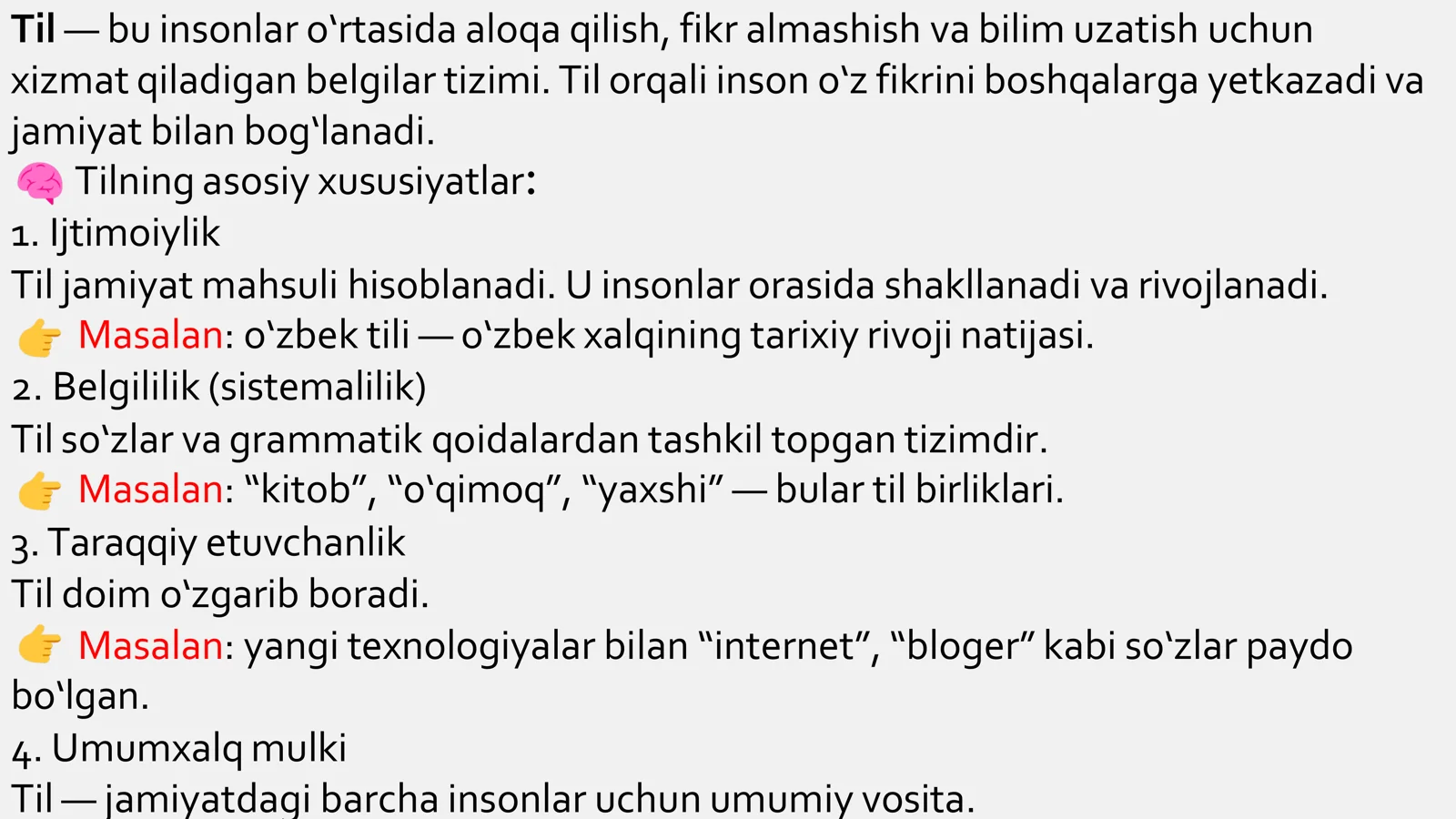 Til, ong va tafakkur. Nutq va nutqiy faoliyat 3