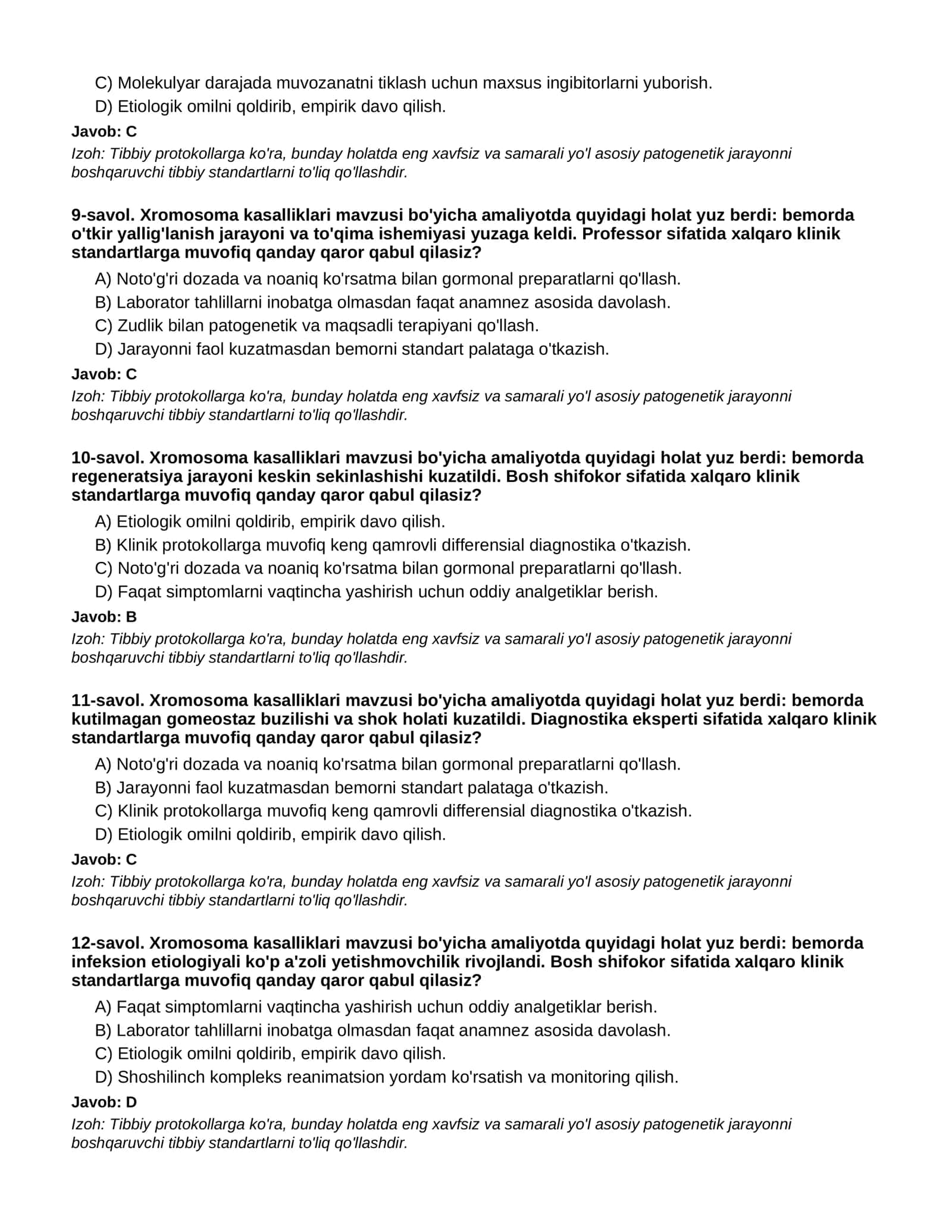 XROMOSOMA KASALLIKLARI - 2-QISM 3