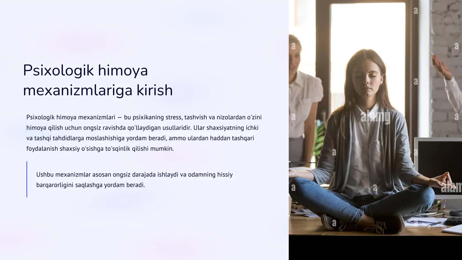 Psixologik himoya va "Men" konsepsiyasi 3