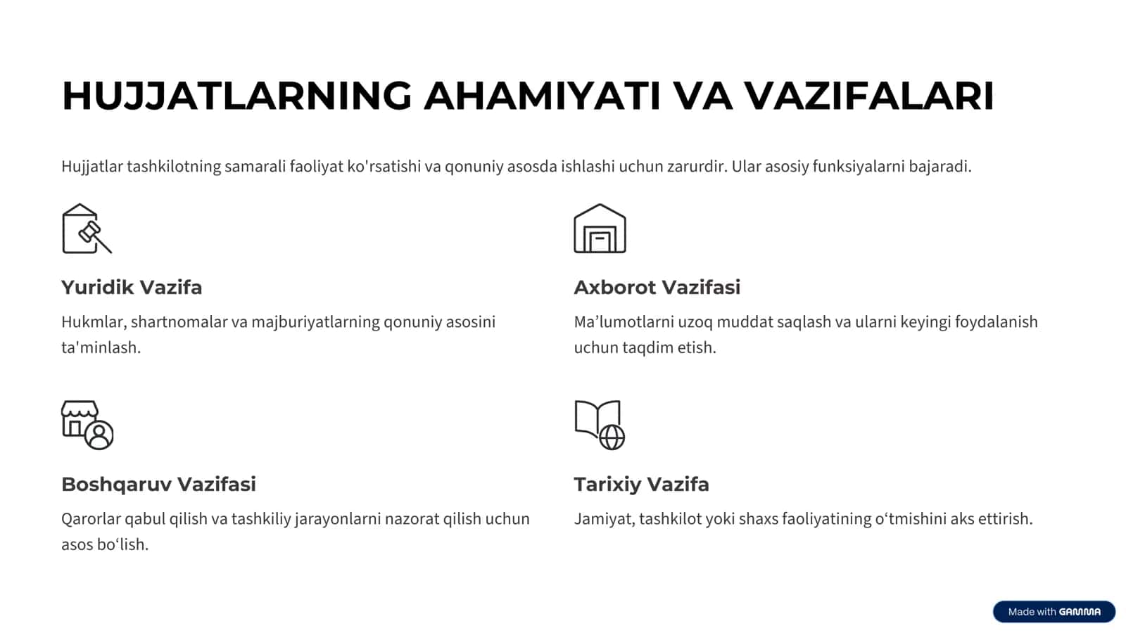 Hujjat turlari va ularning xususiyatlari 3