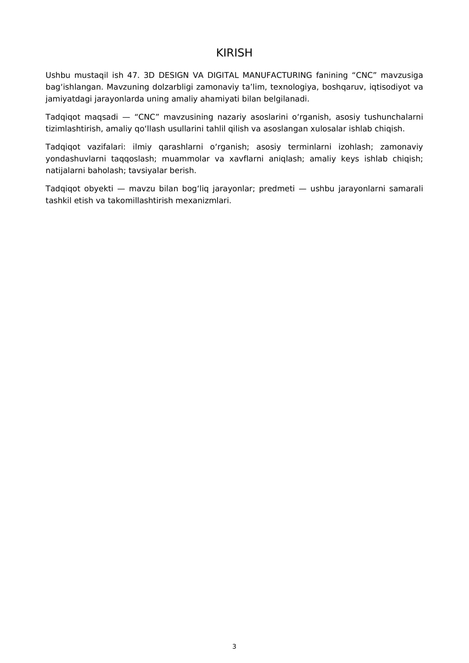 3D DESIGN VA DIGITAL MANUFACTURING 3
