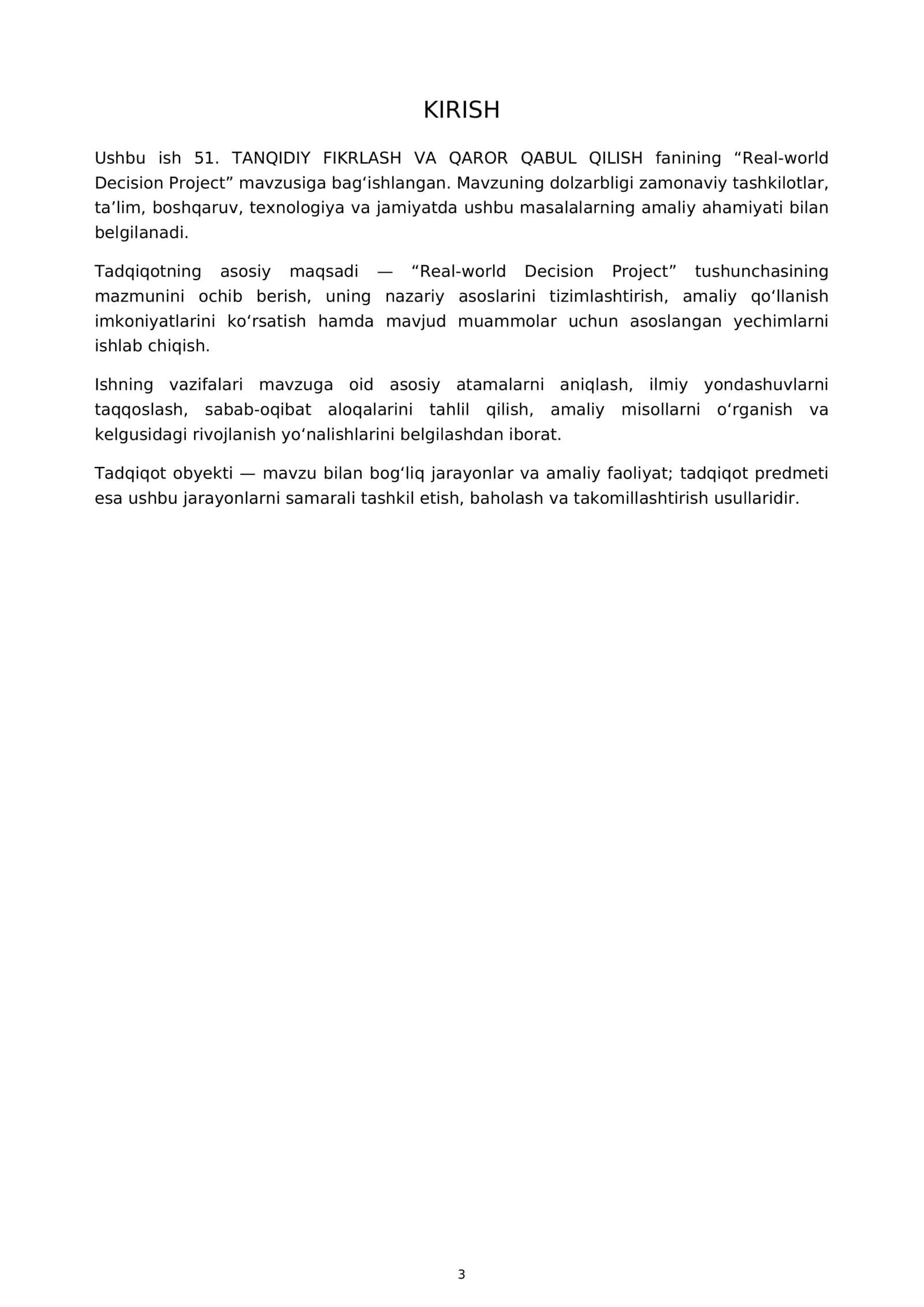 Real-world Decision Project 3