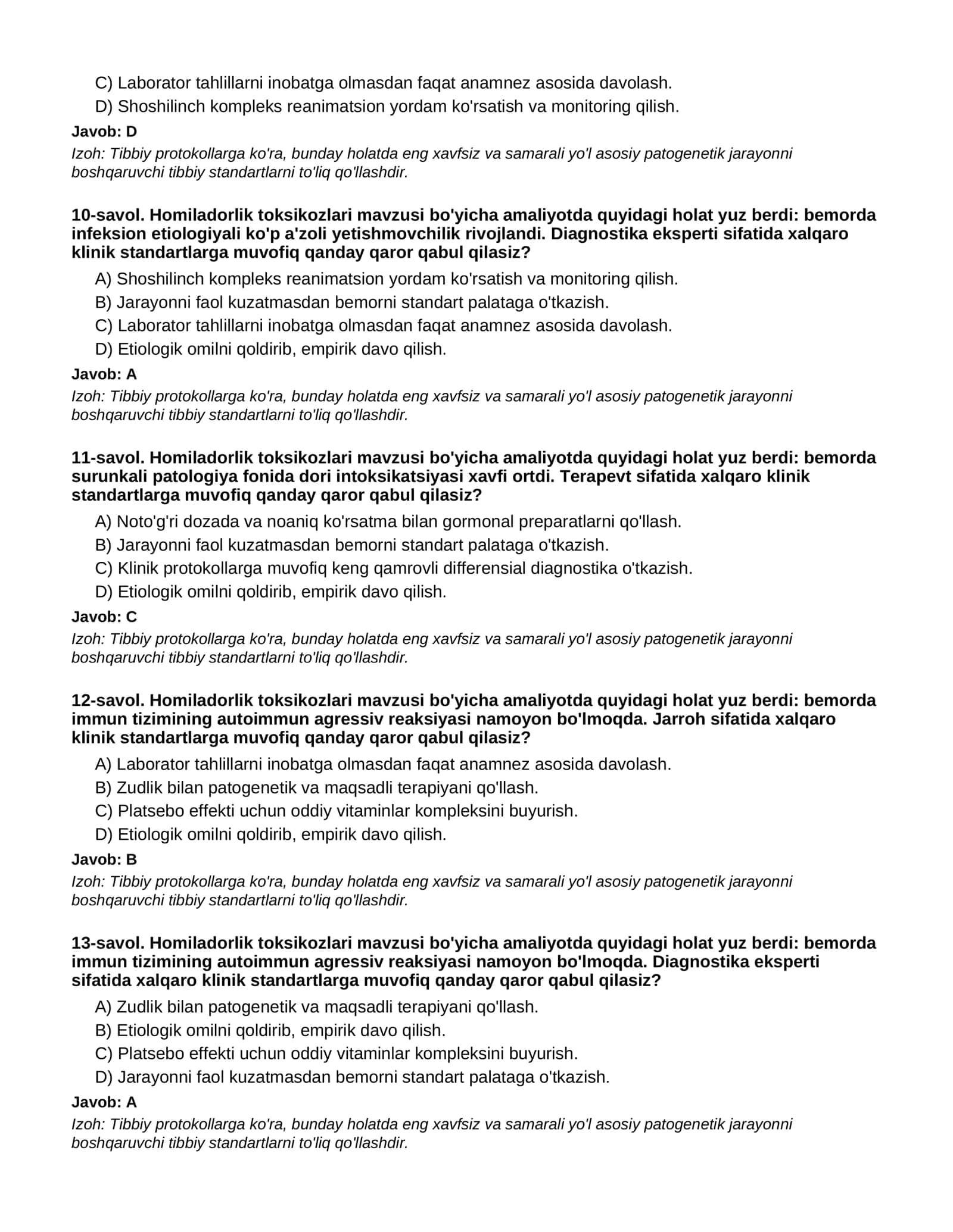 HOMILADORLIK TOKSIKOZLARI - 3-QISM 3