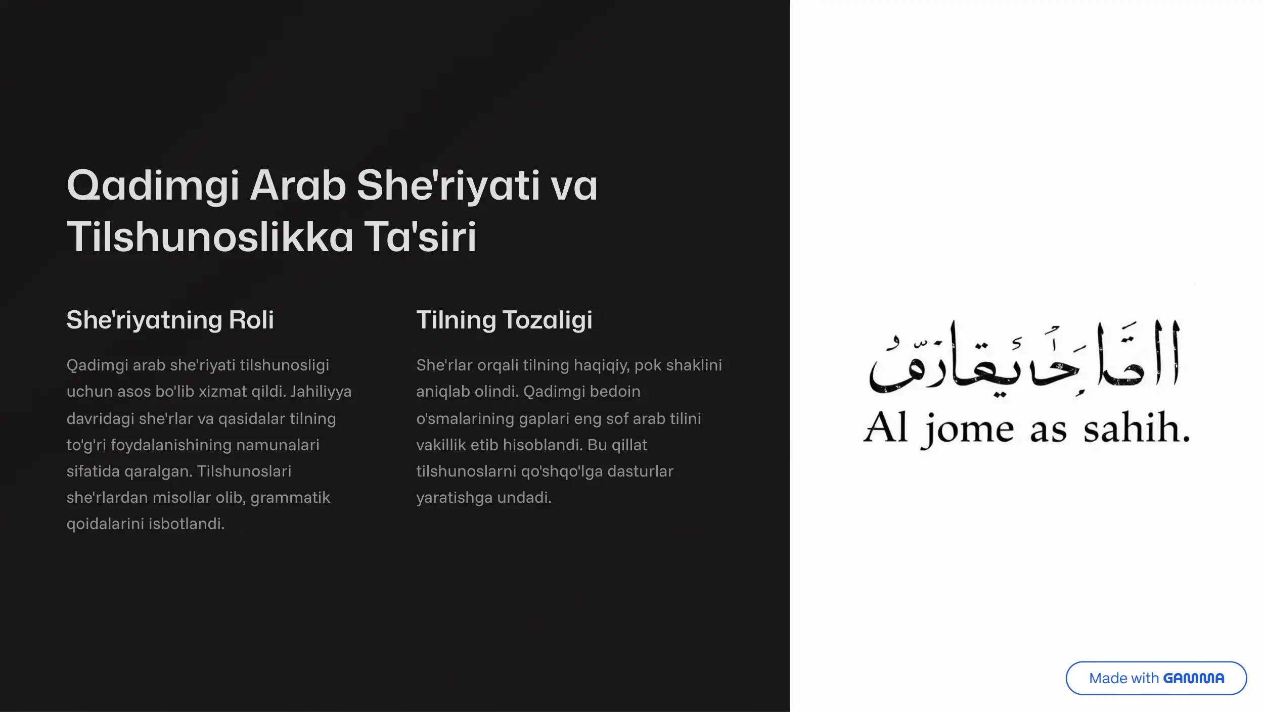 Arab Tilshunosligi 3