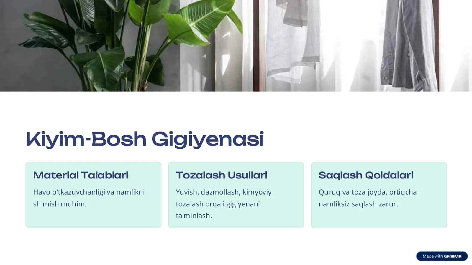 Kiyim-Bosh va Oyoq Kiyimlar Gigiyenasi 3