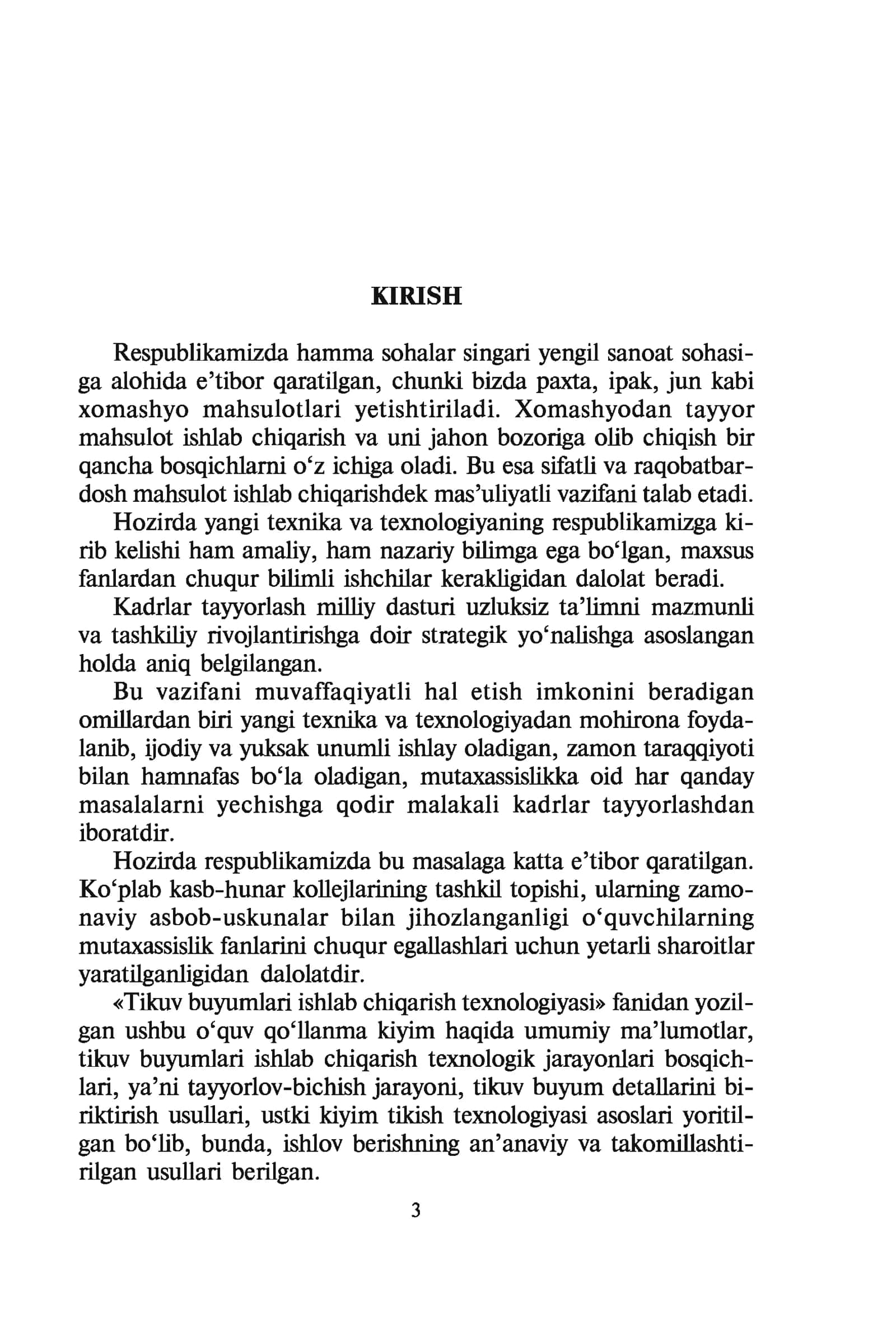 Mahsulotni loyihalash va hisobga olishning ba’zi bosqichlarida 3
