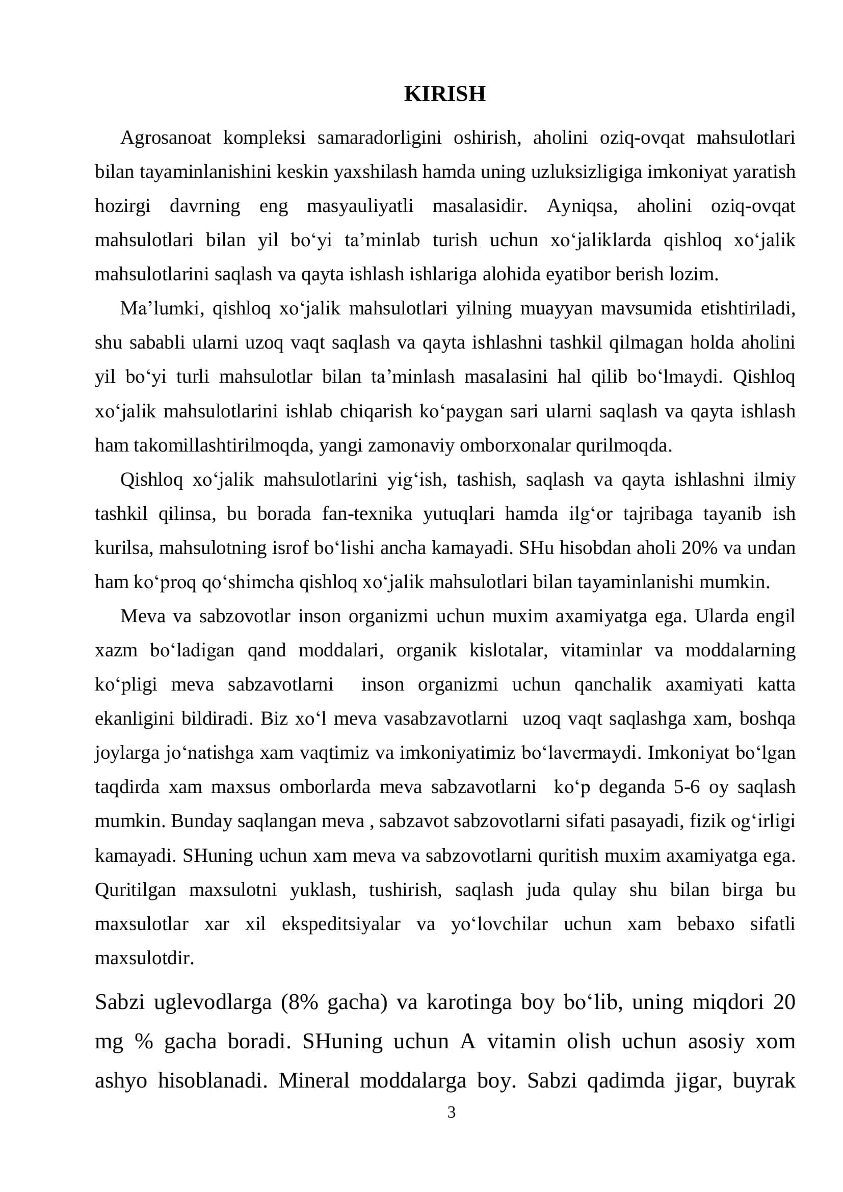 Qishloq xo„jaligi mahsulotlari texnologiyasi 3