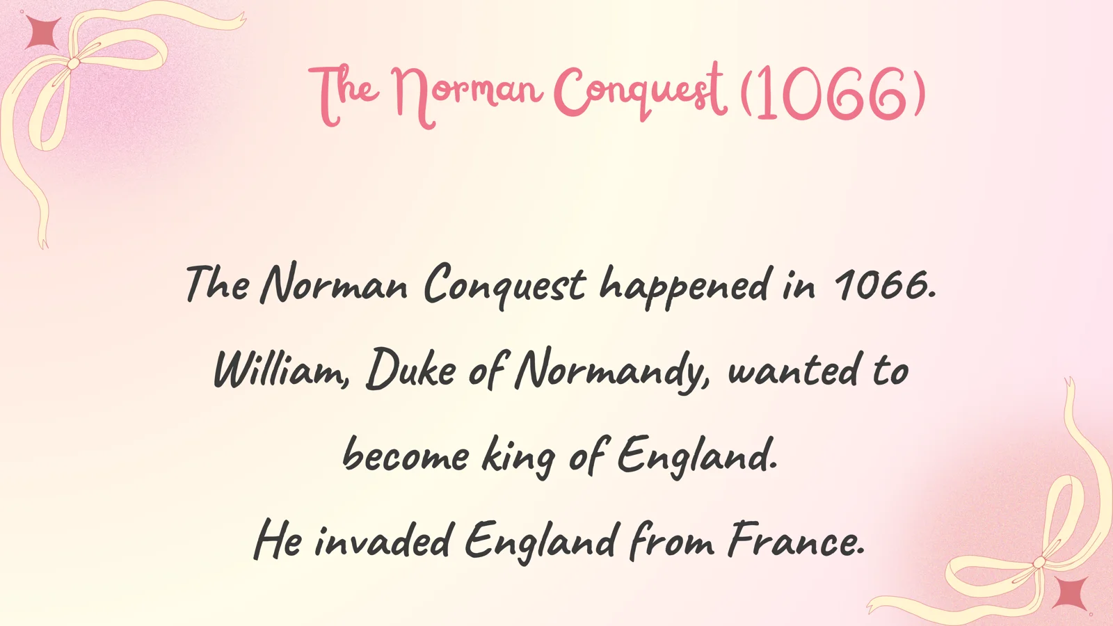The Norman Conquest 3
