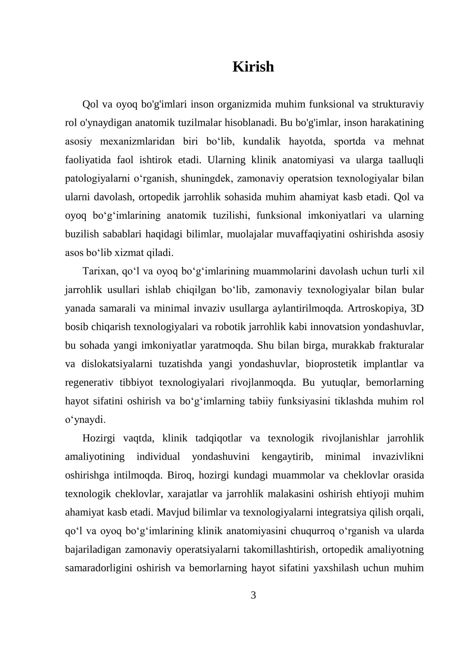 Qo‘l va oyoq bo‘g‘imlarining klinik anatomik asoslari 3