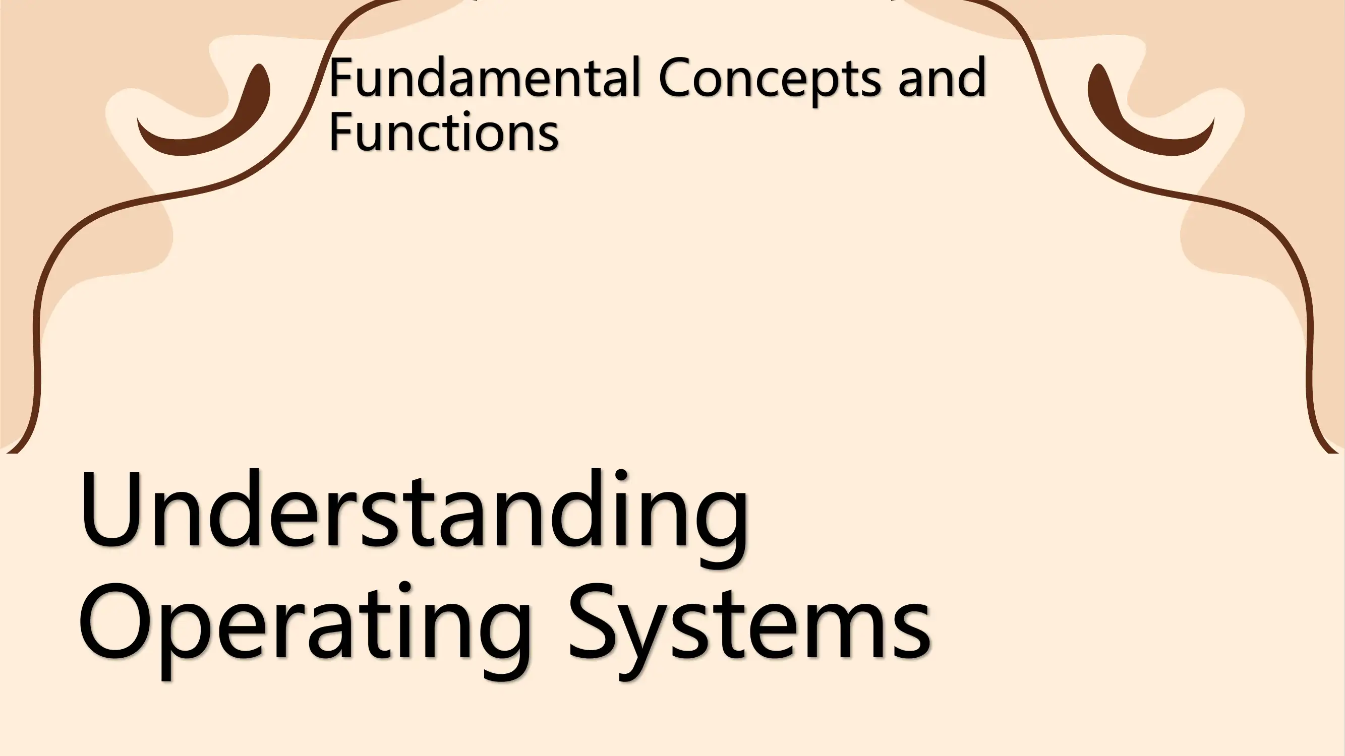 Operating systems in information systems 3