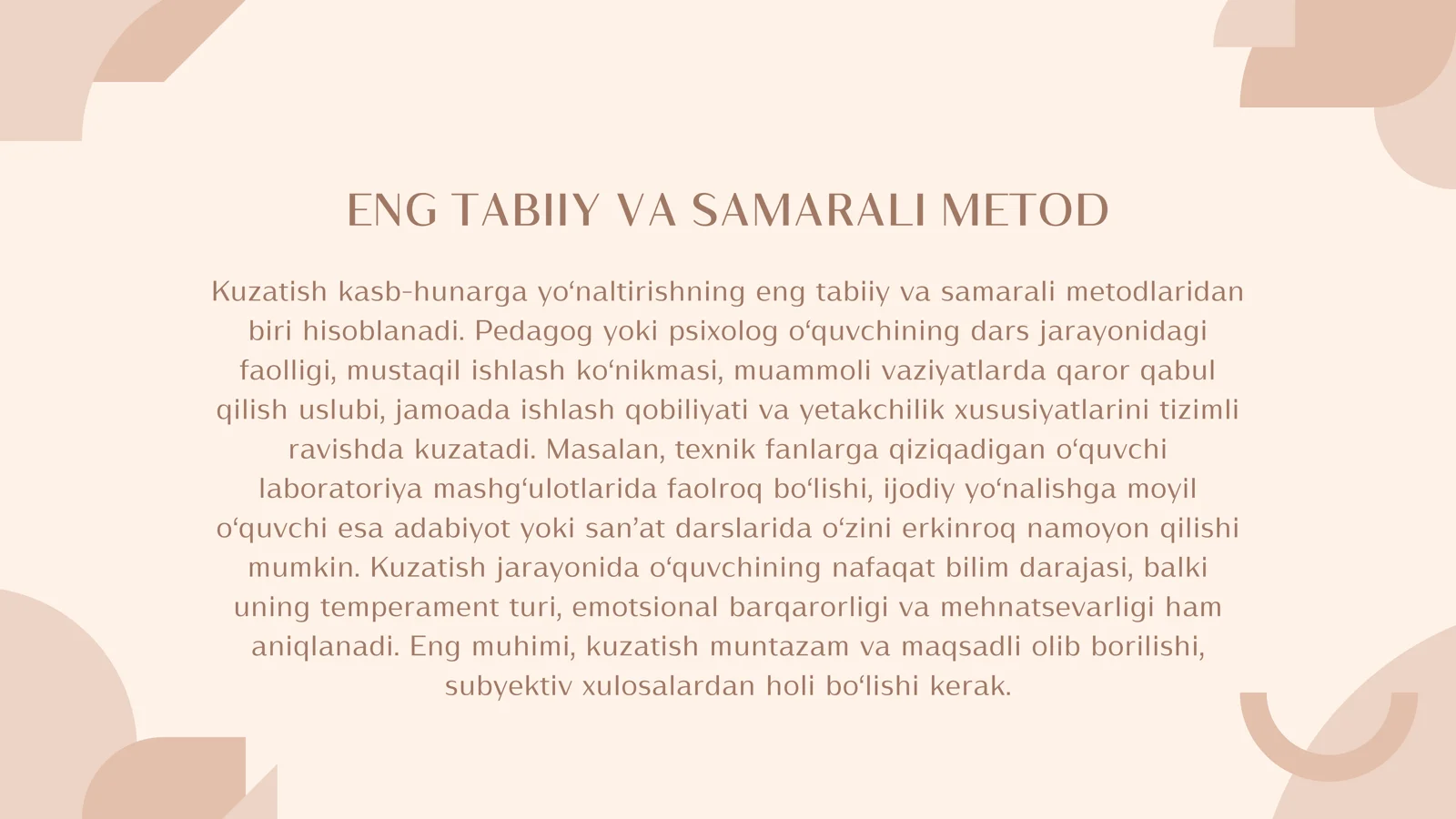 KASB HUNARGA YOʻNALTIRISH ISHINING MAZMUNI 3
