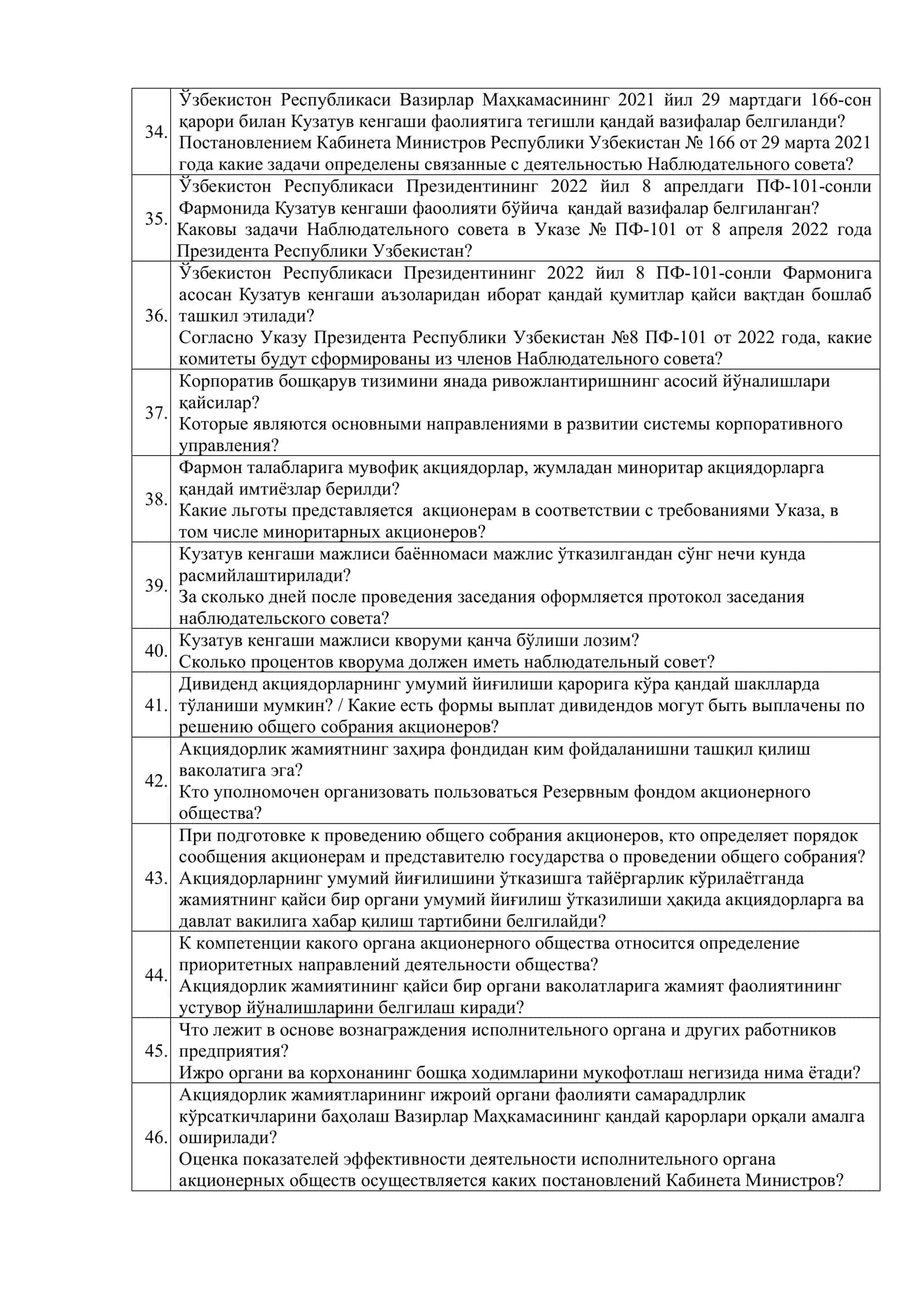 "Корпоратив бошқарувнинг замонавий амалиёти ва тамойиллари" кўрси 3