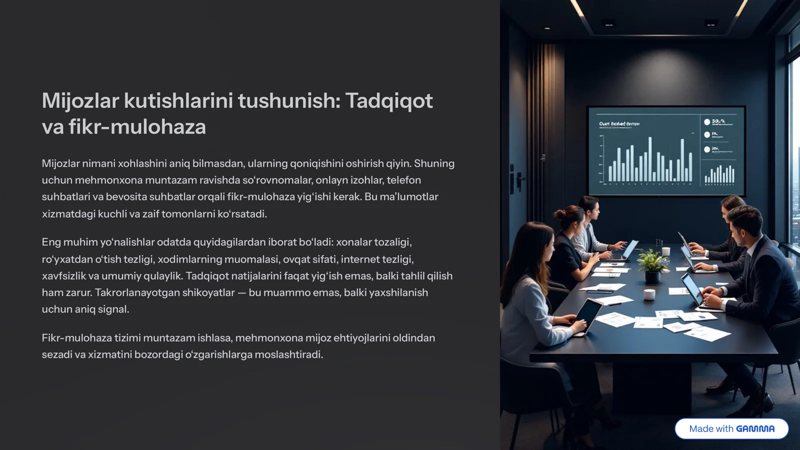 Mehmonxonada mijozlar qoniqishini boshqarish usullari 3