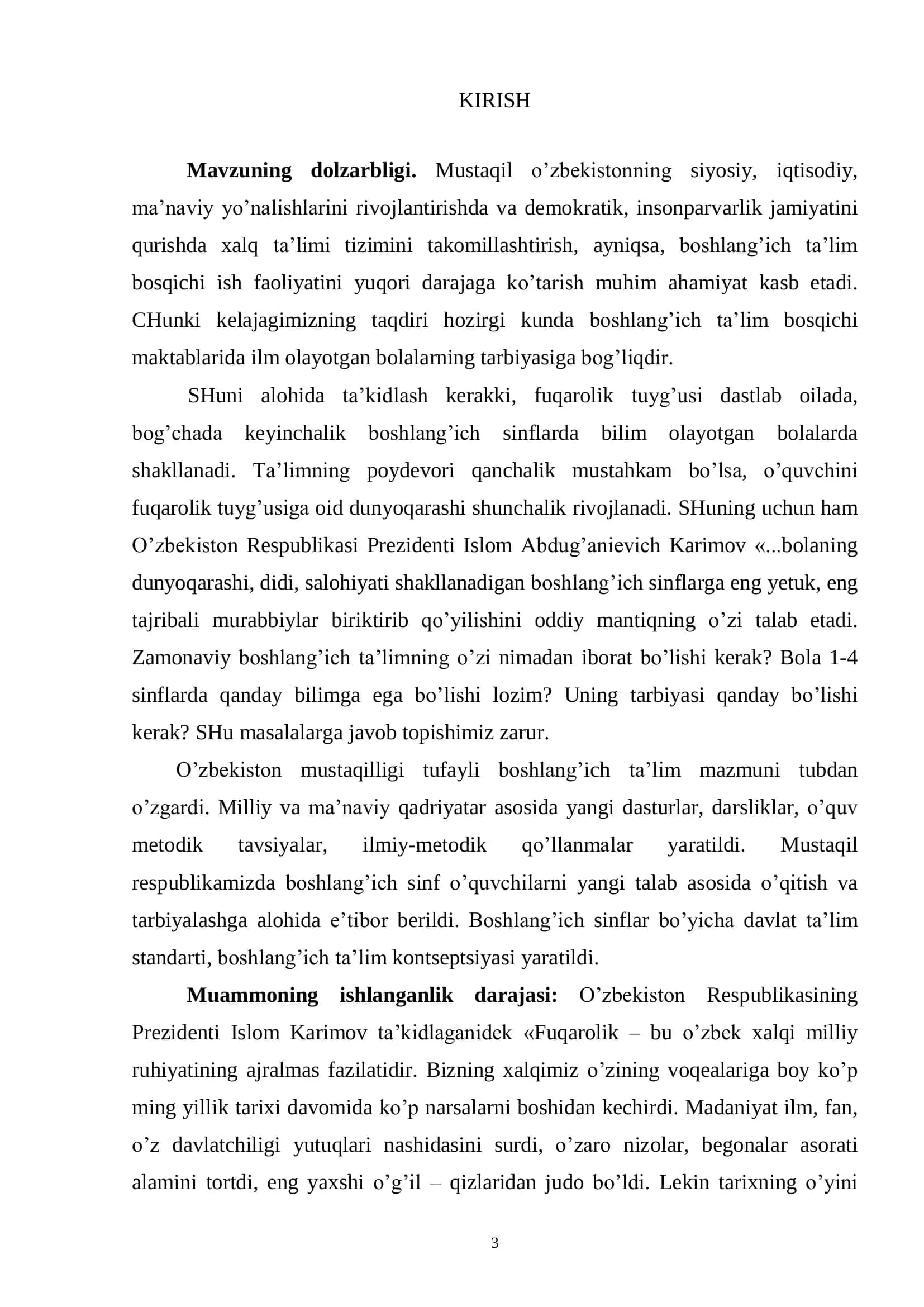 O’quvchi yoshlarda fuqarolik tuyg’ularini tarbiyalashda sinf rahbarining o’rni 3